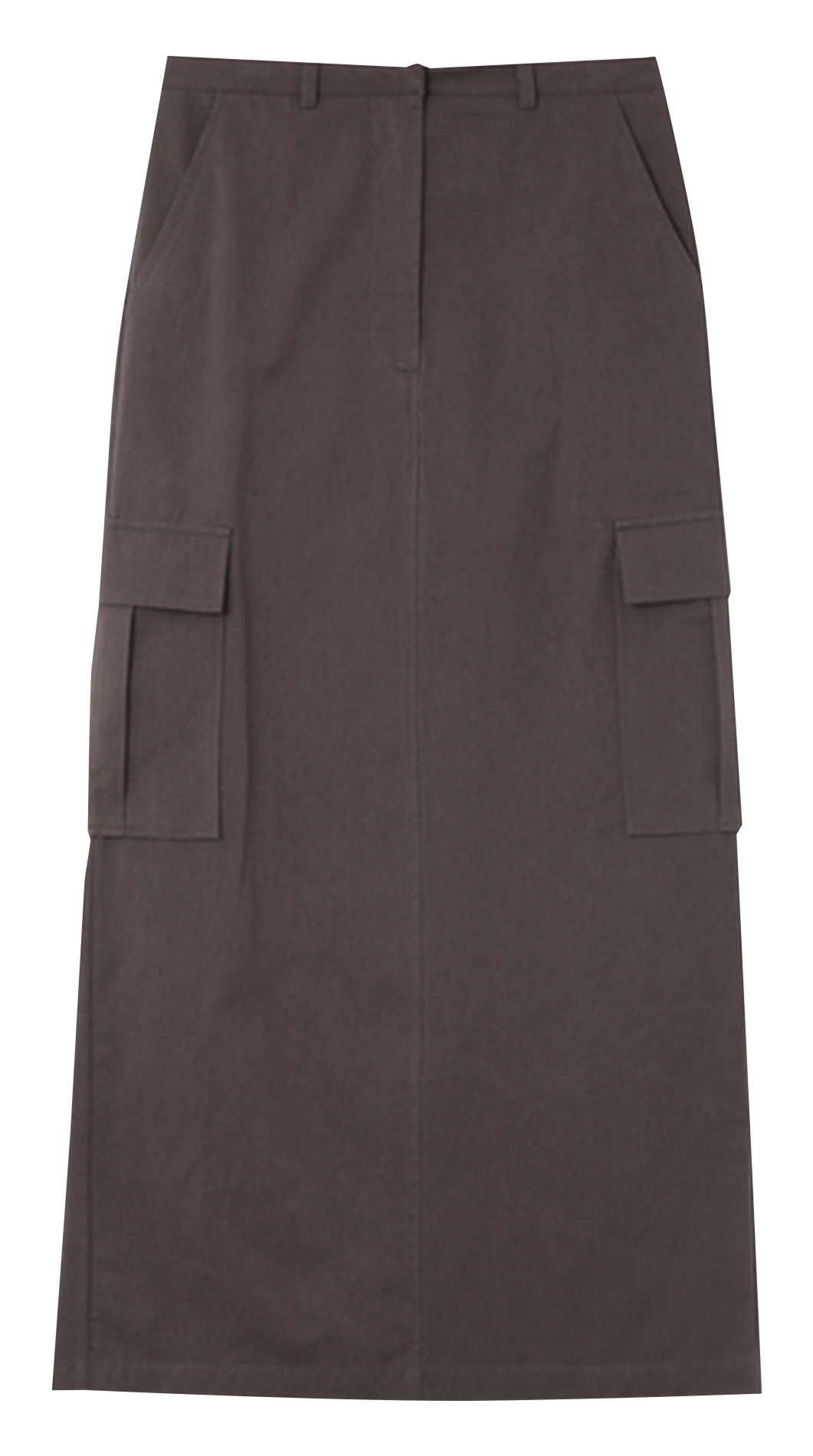Long cotton cargo skirt GRACE ET MILA Grey