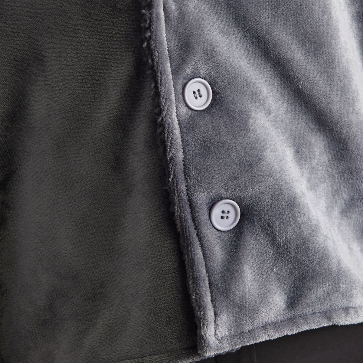 Plaid Poncho Cocoon TODAY LINGE DE MAISON Grey