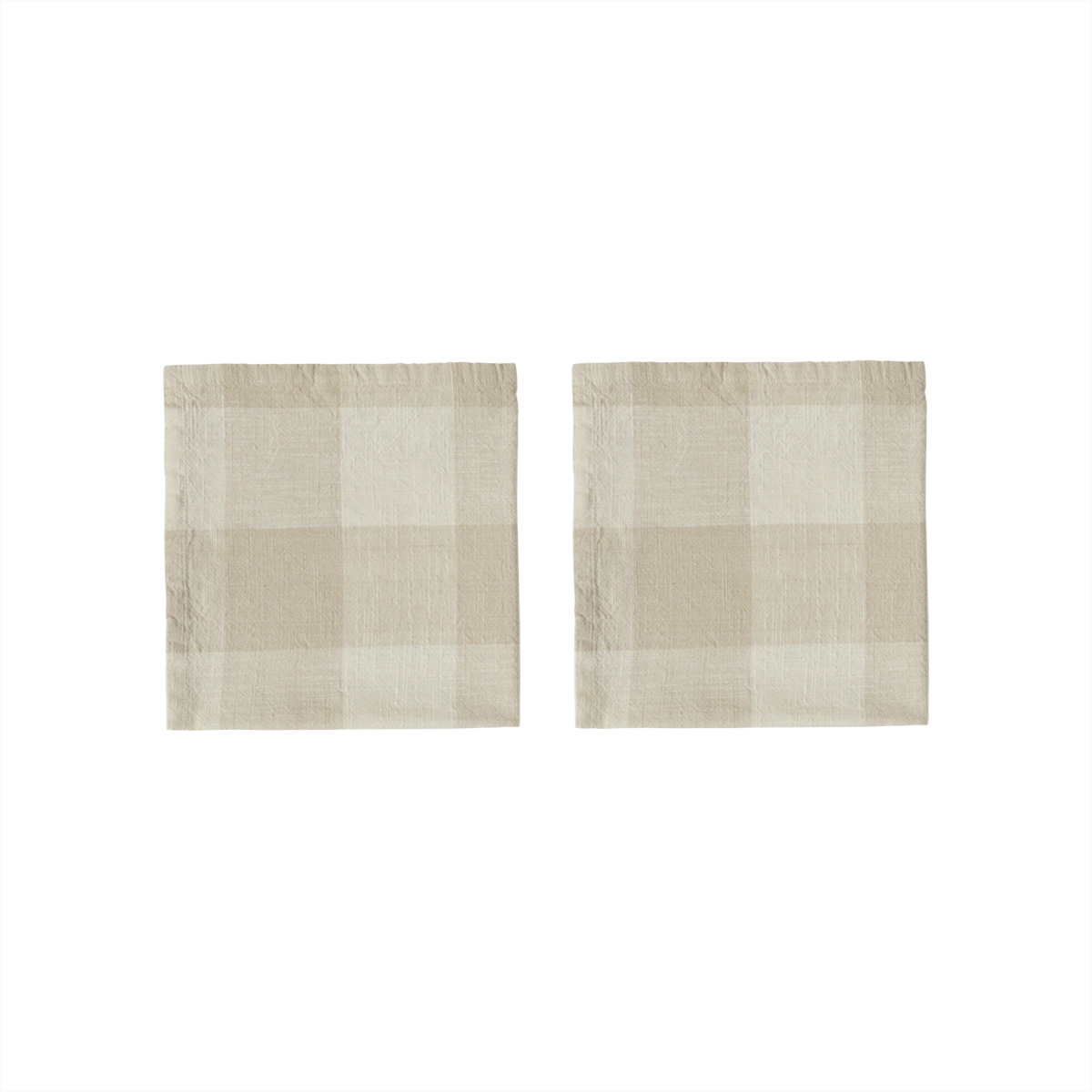 Set of 2 cotton table napkins OYOY LIVING DESIGN Beige