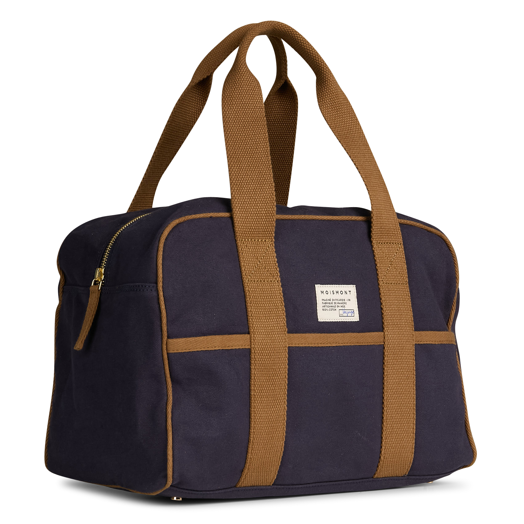 Sac week-end en coton MOISMONT Bleu