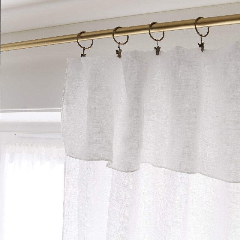 Blackout and Thermal Curtains L'EFFET PAPILLON White
