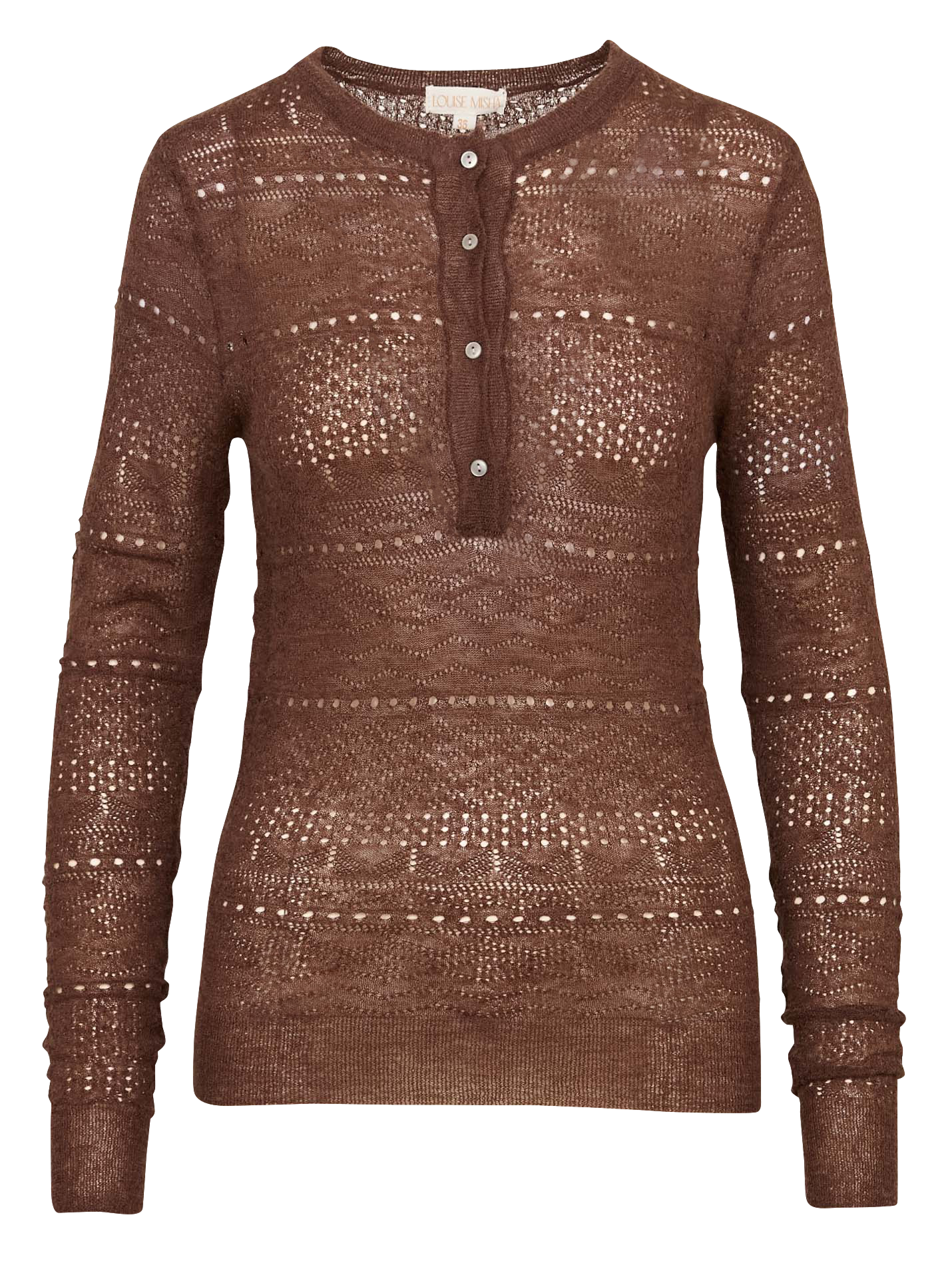 High-neck sweater LOUISE MISHA Brown