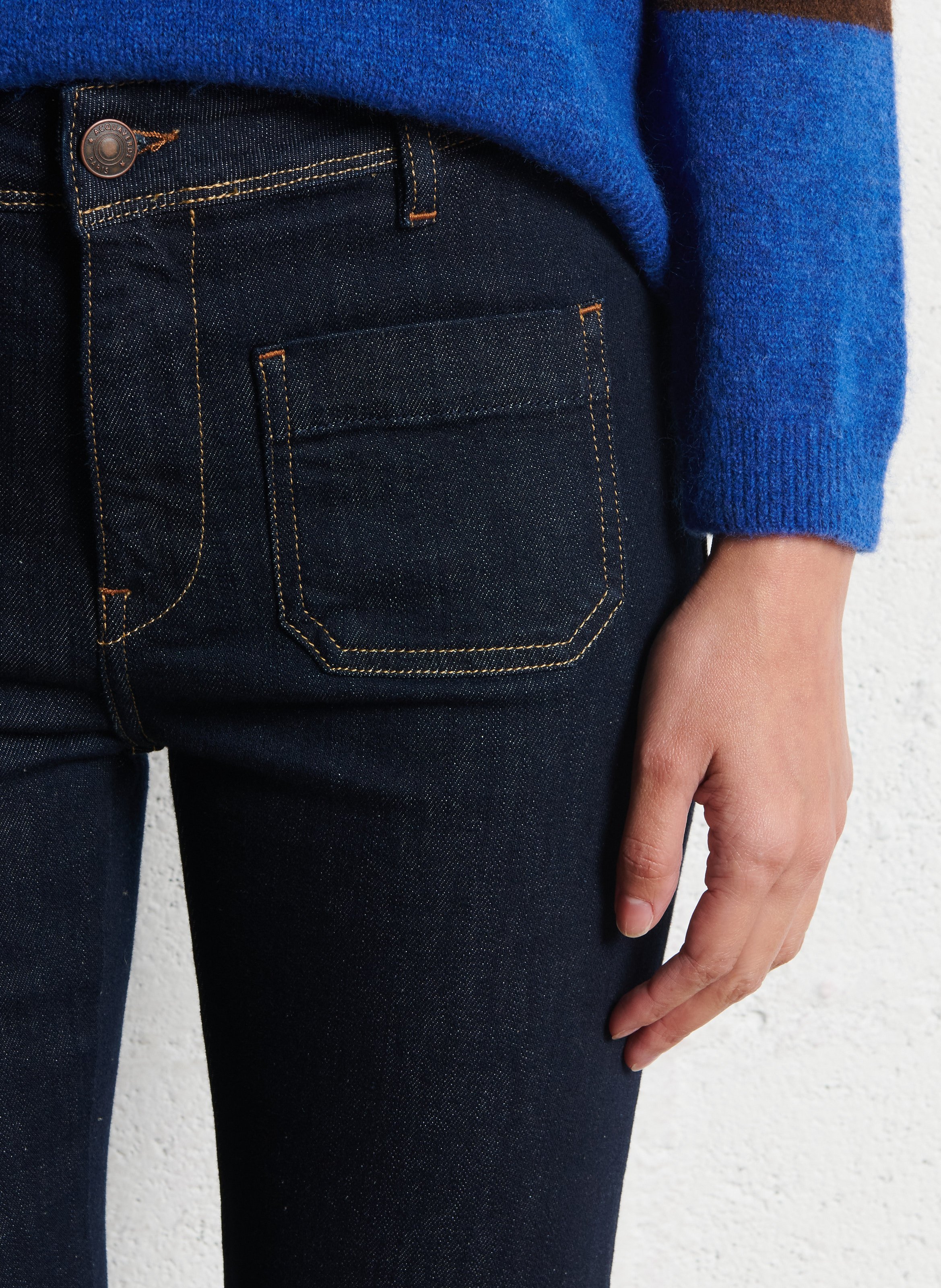 Bootcut-jeans | katoenblend ACQUAVERDE Blauw