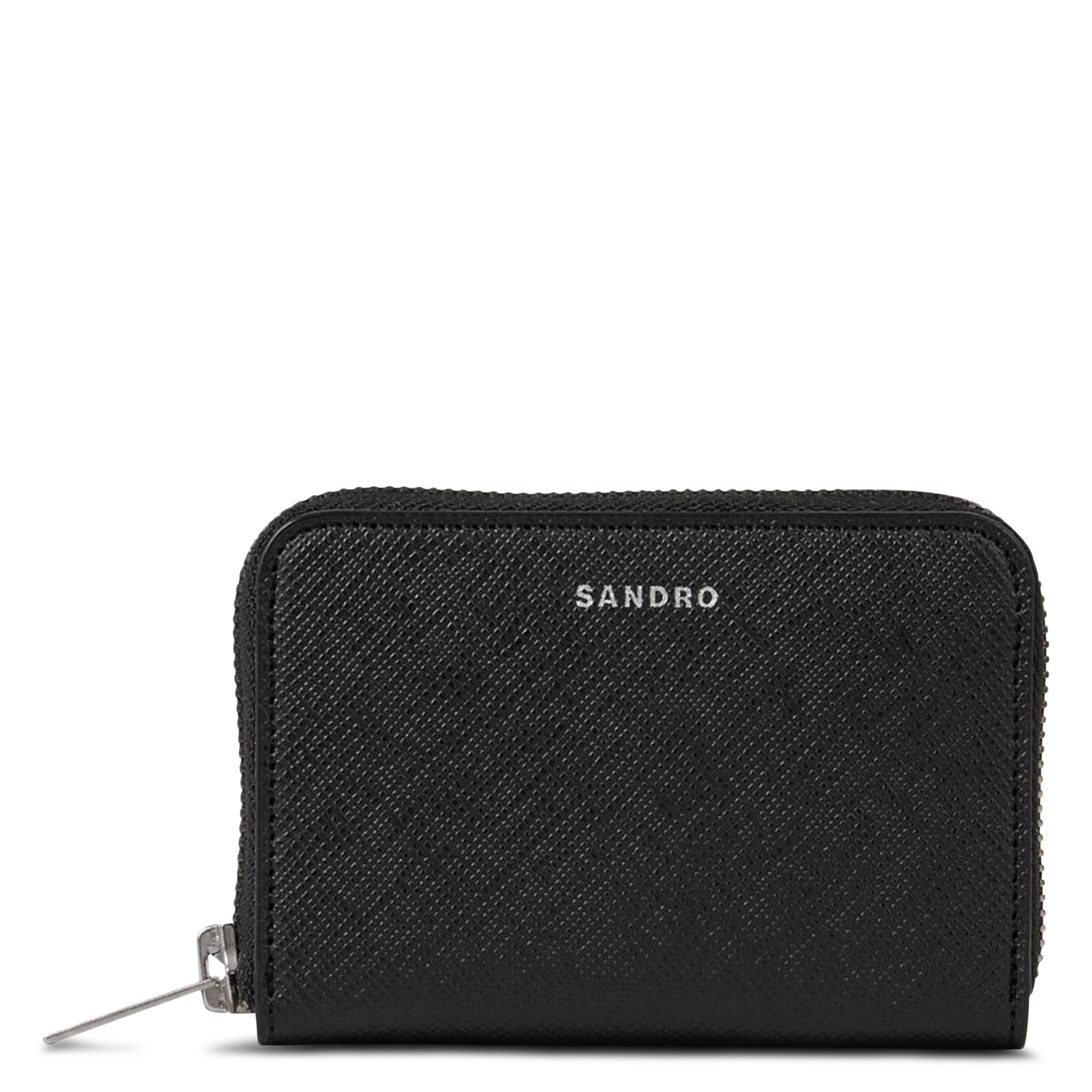 Porte-monnaie zippé SANDRO Noir