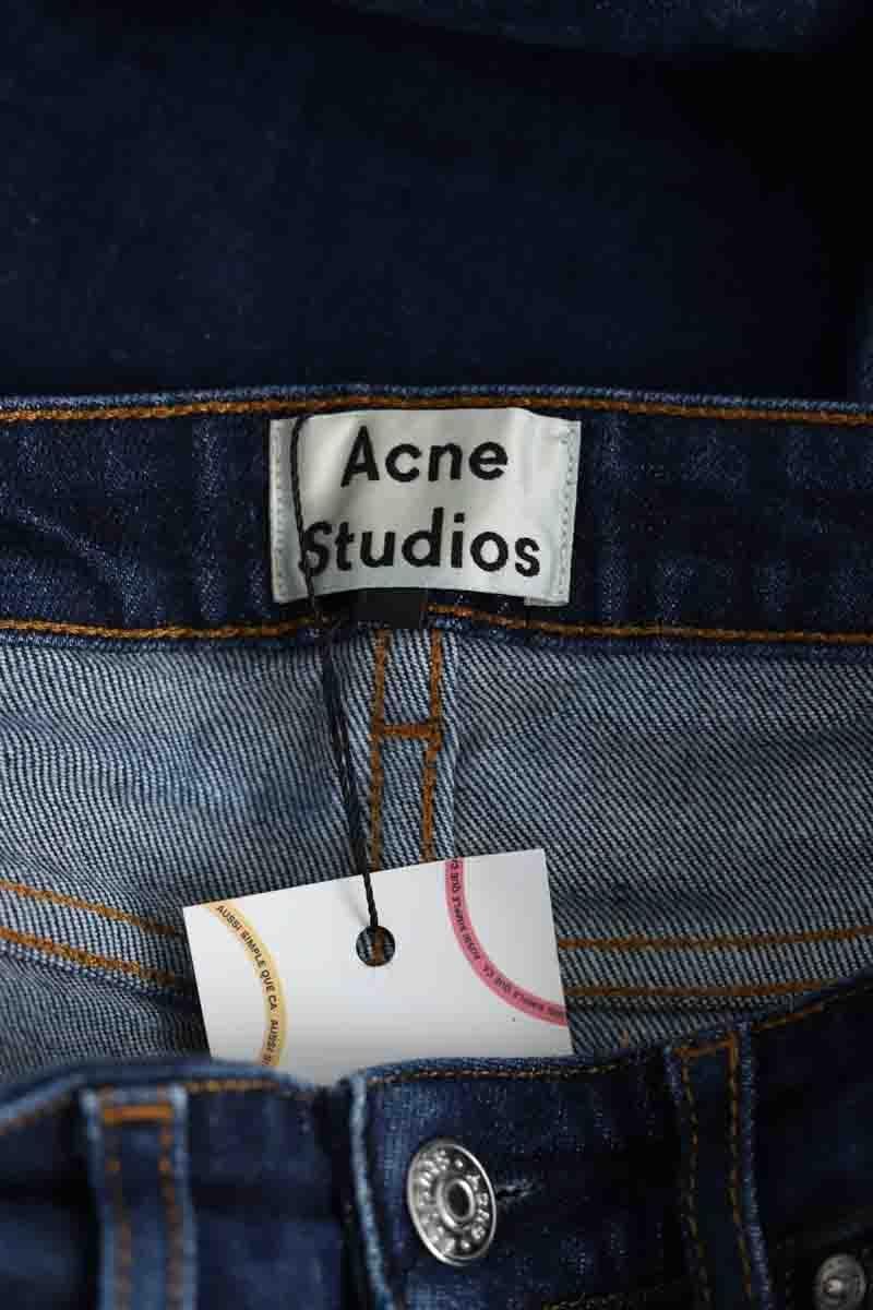 Cotton skinny jeans ACNE STUDIOS - Seconde Main Blue