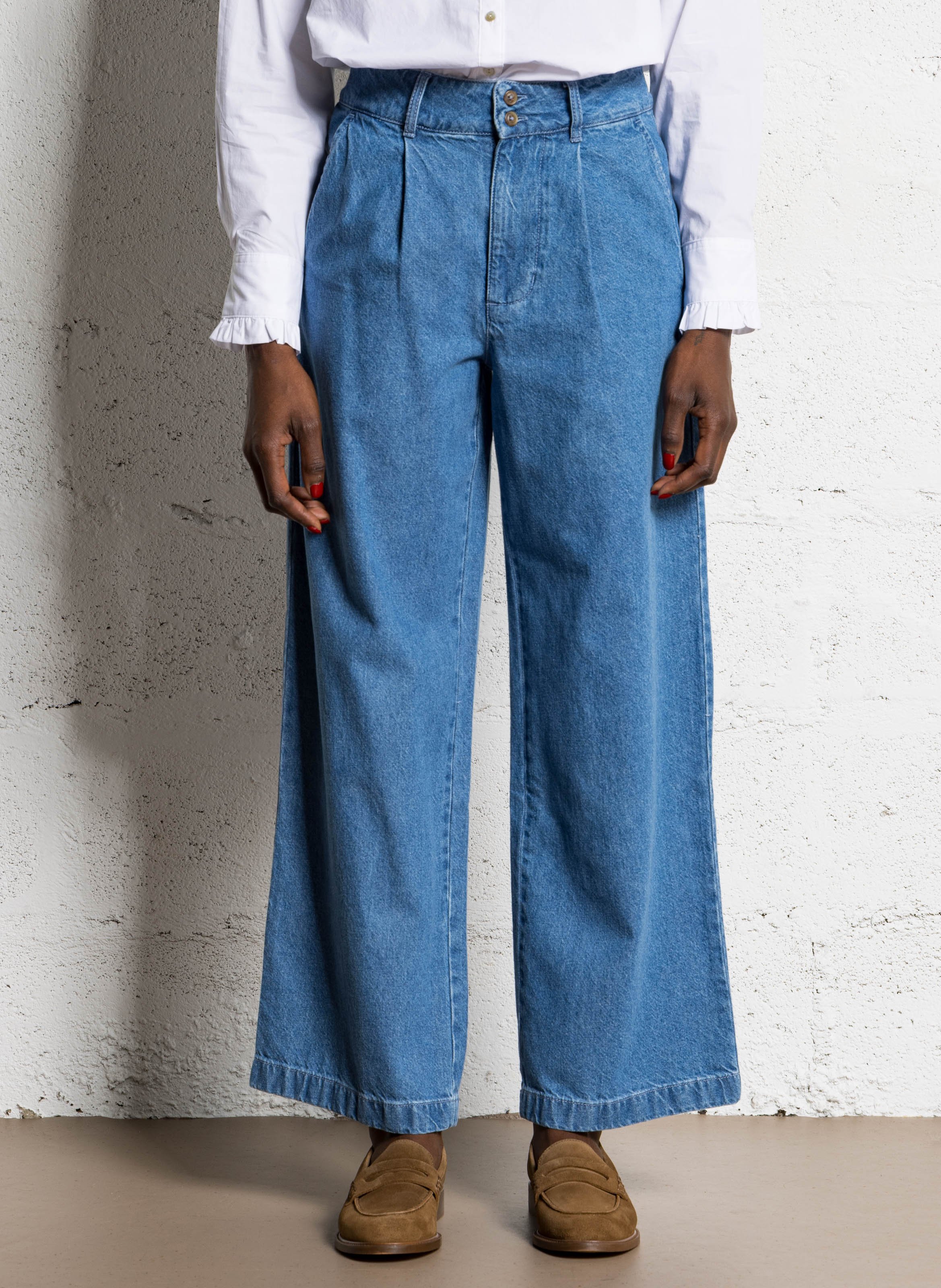 Jean large en coton BILLABONG Bleu