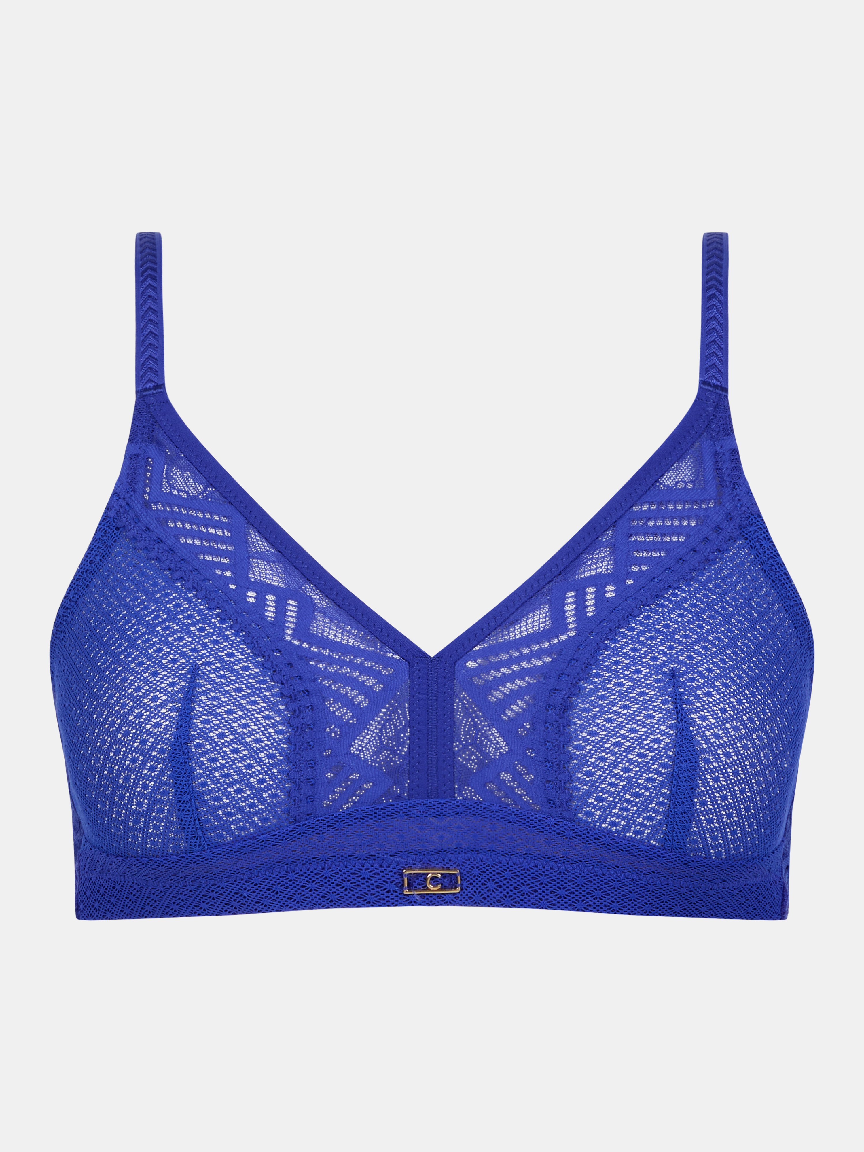 Non-wired support bra with cups CHANTELLE Blue