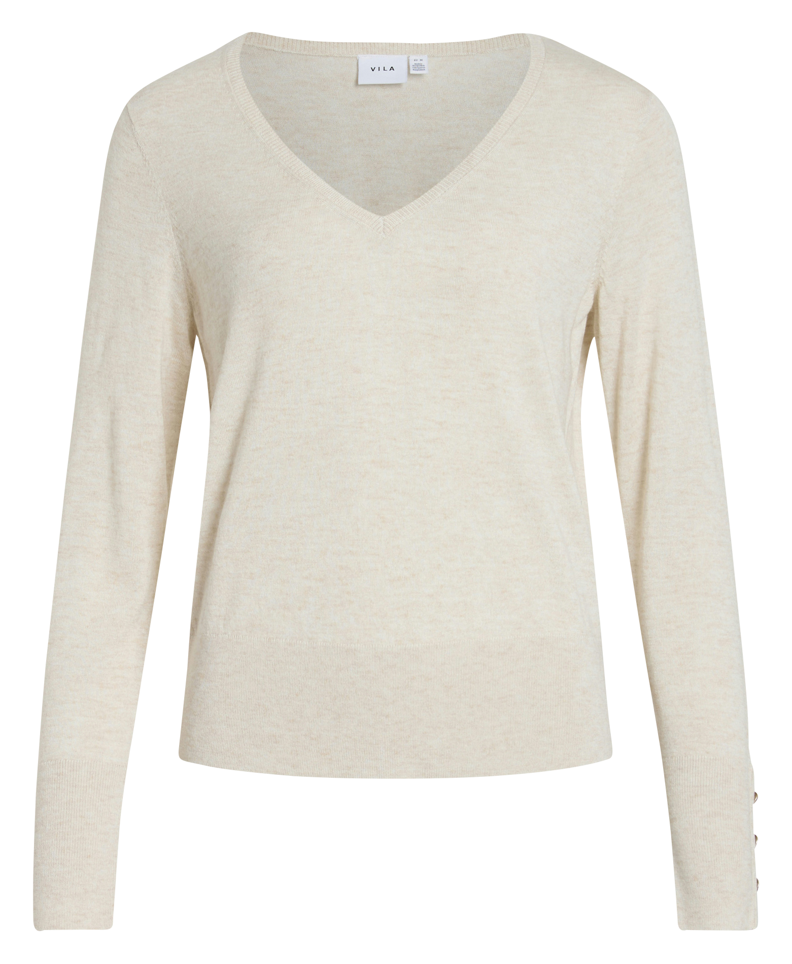 Pull col V en laine mélangée VILA