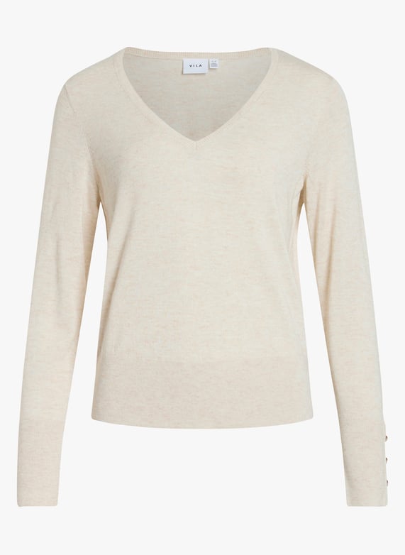 Blossom V-neck wool-blend sweater XS