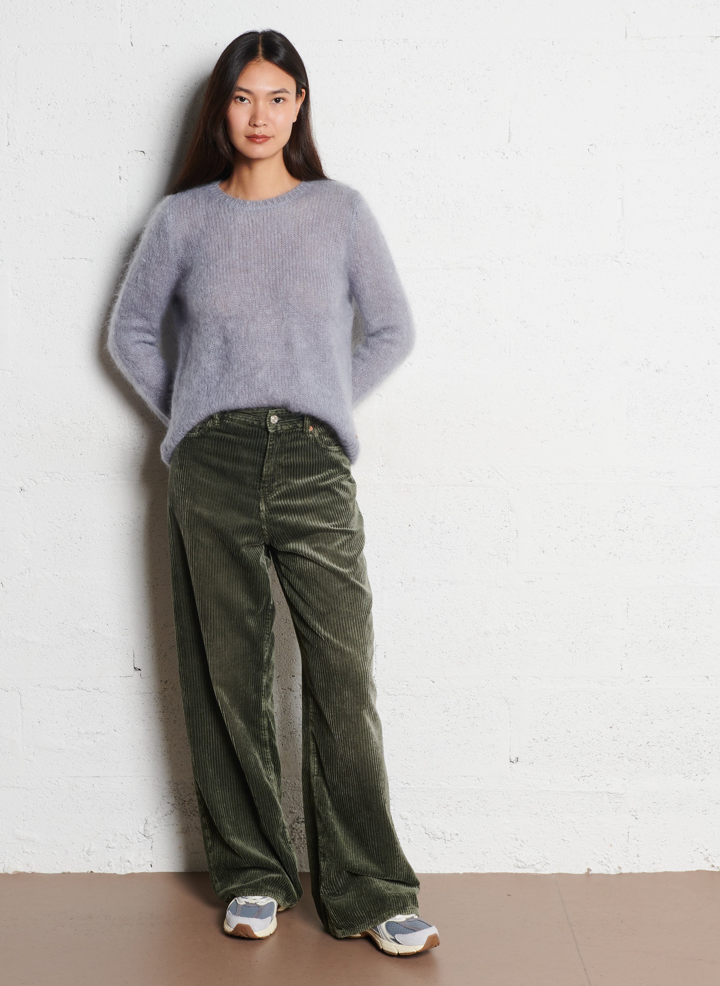 Alpaca wool sweater DES PETITS HAUTS Grey