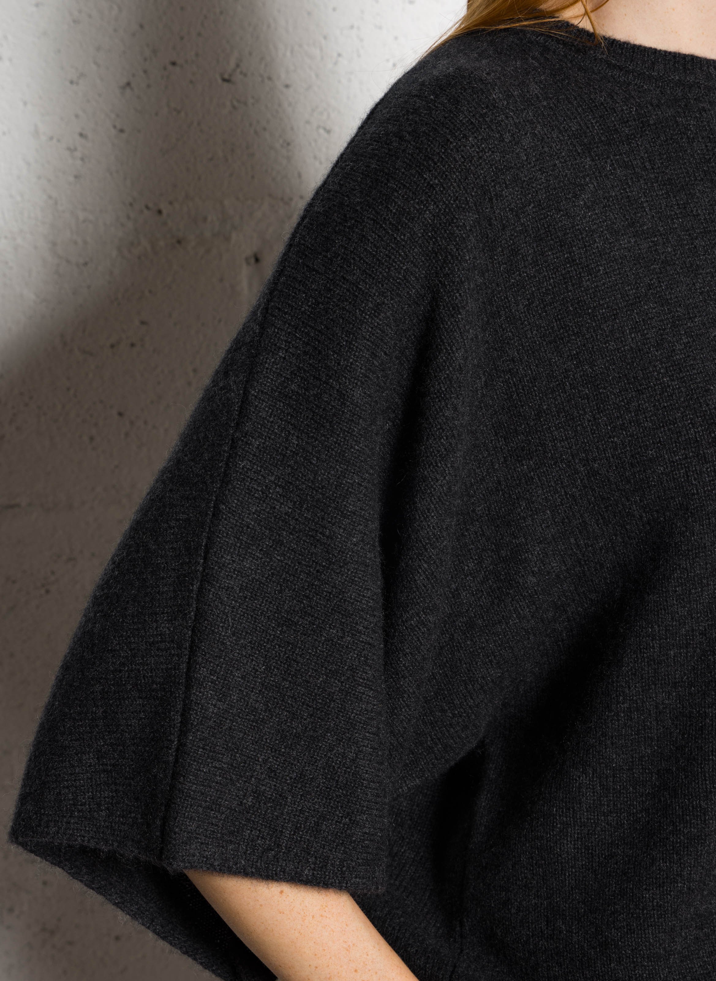 Pull manches larges en cachemire MAISON 123 Gris