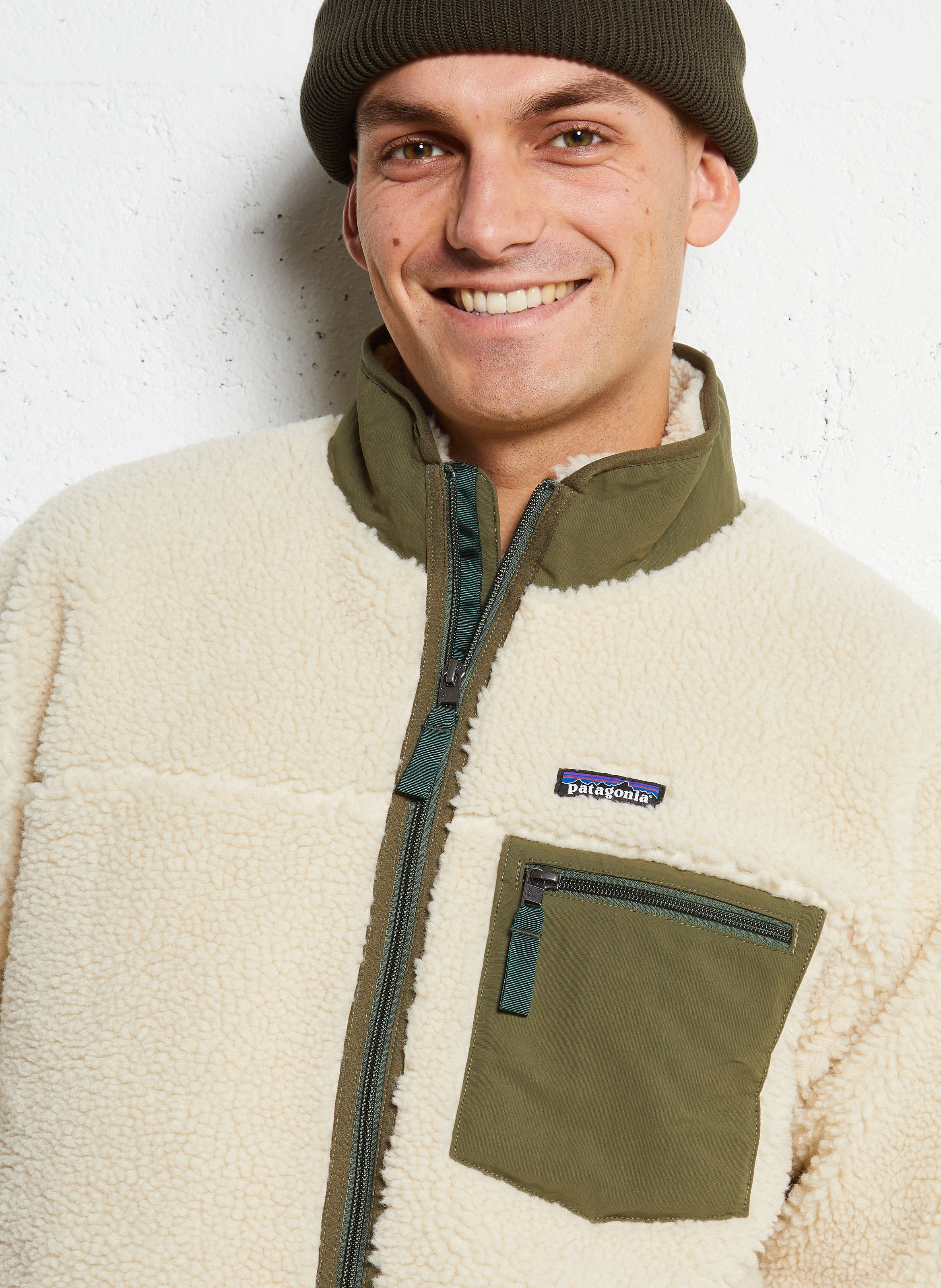 Sherpa high neck jacket PATAGONIA Beige