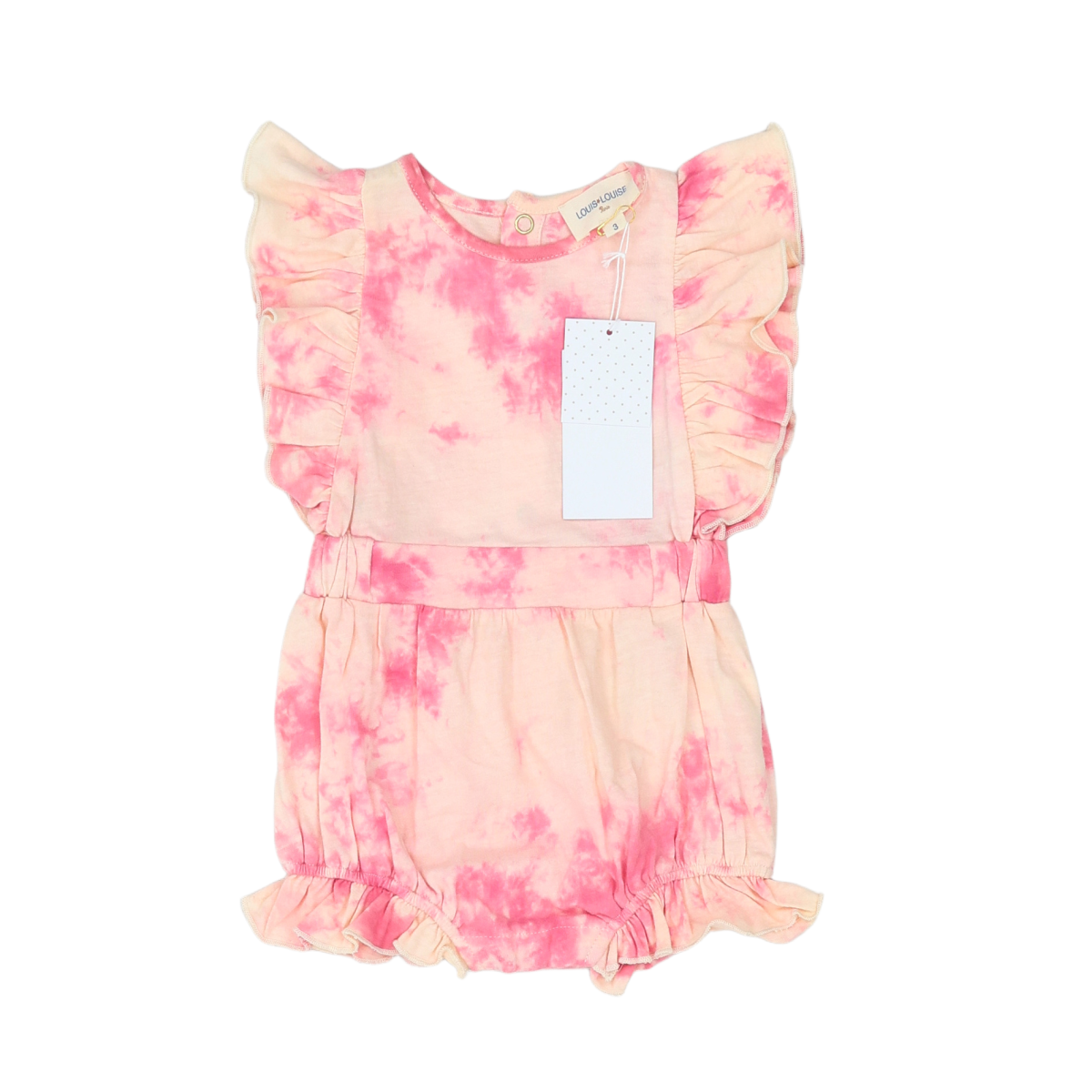 Pink baby romper - 3 months LOUIS LOUISE - Seconde Main Pink