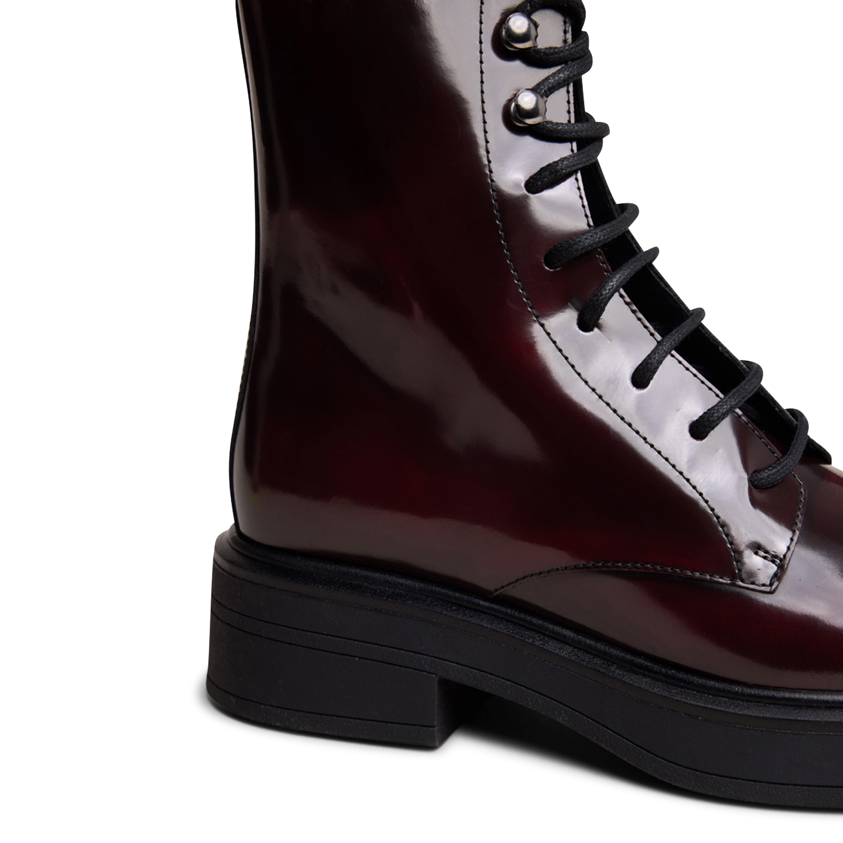 Graham patent leather ankle boots Red