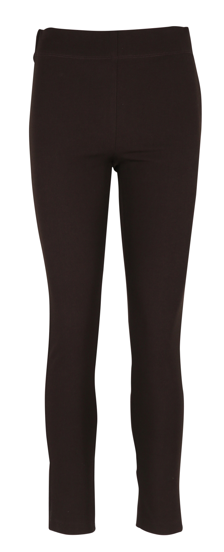 High-waisted solid color skinny pants ZAPA Brown