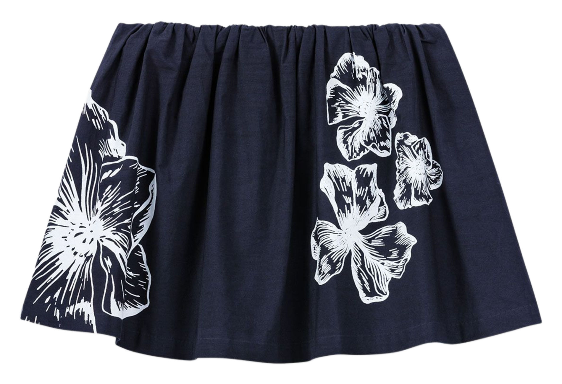 Jupe courte à imprimé floral MAJE Bleu