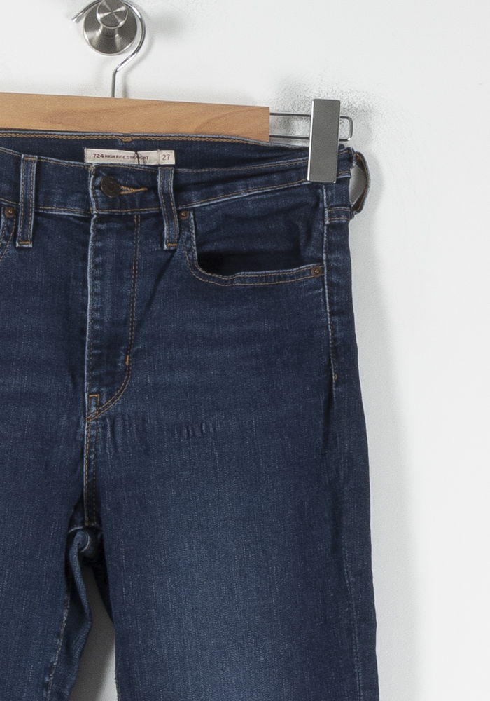 Cropped slim jeans with studs LEVI'S - Seconde main Blue