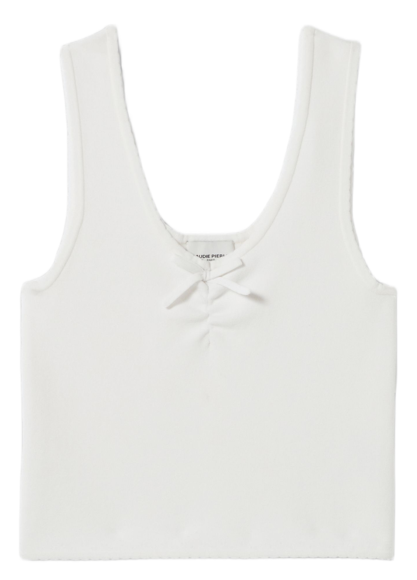 Top ajusté col rond CLAUDIE PIERLOT Beige