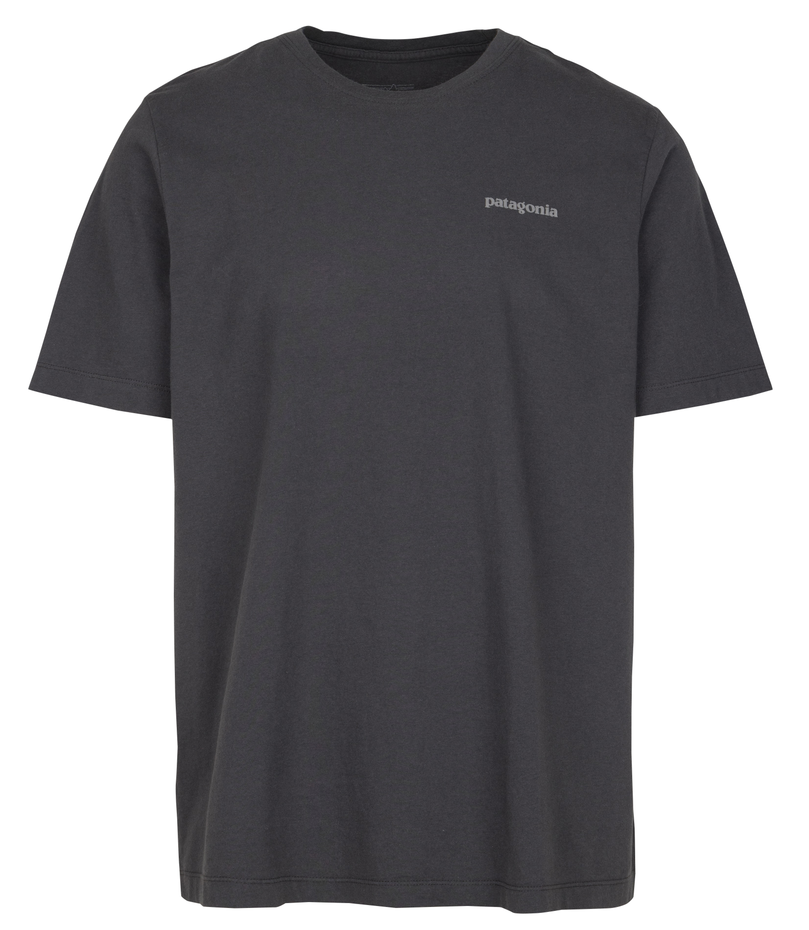 Oversized round neck T-shirt in organic cotton with screen printing PATAGONIA Grey