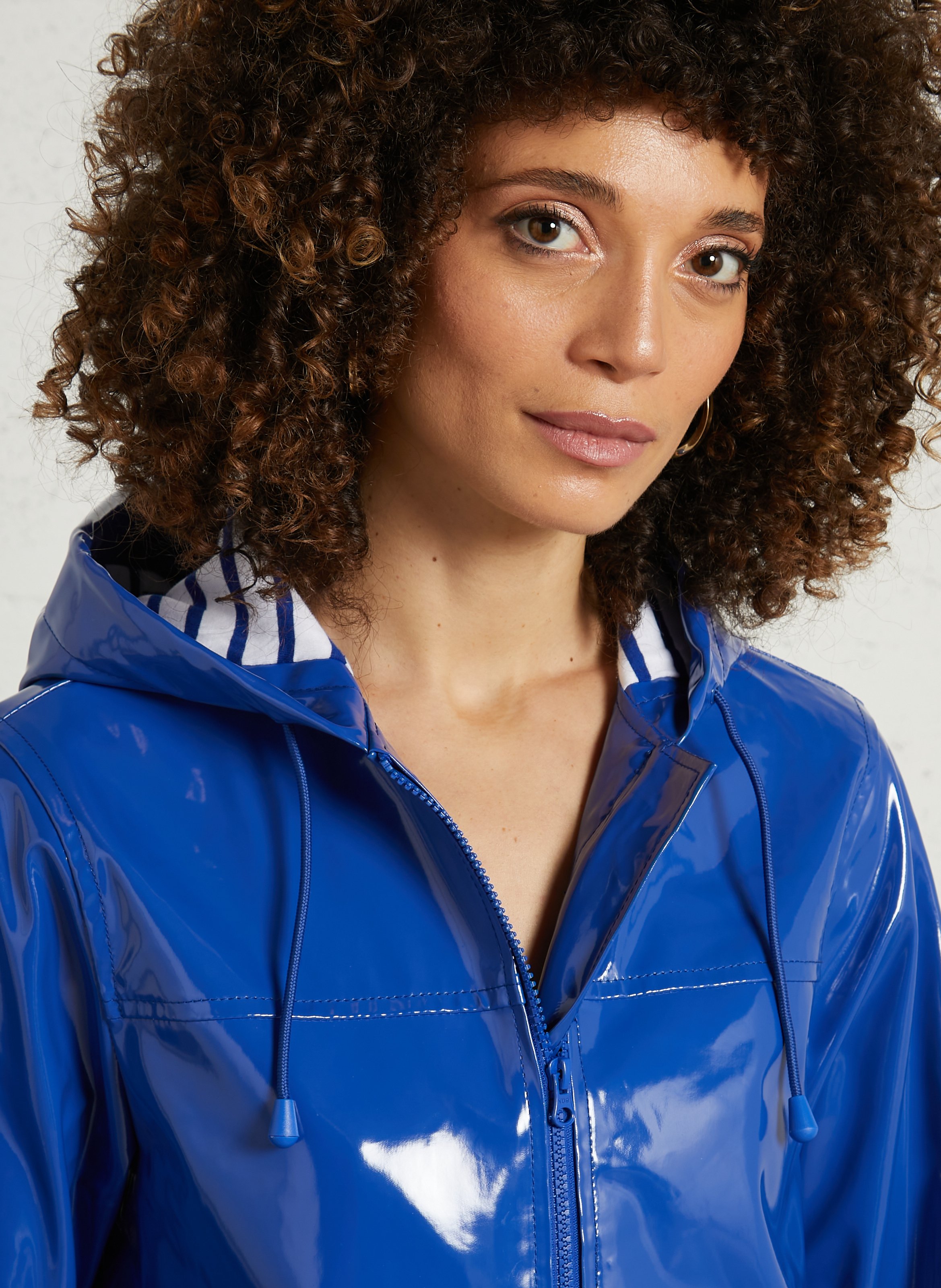 Parka aus gewachster Baumwolle mit Kapuze ARMOR LUX Blau