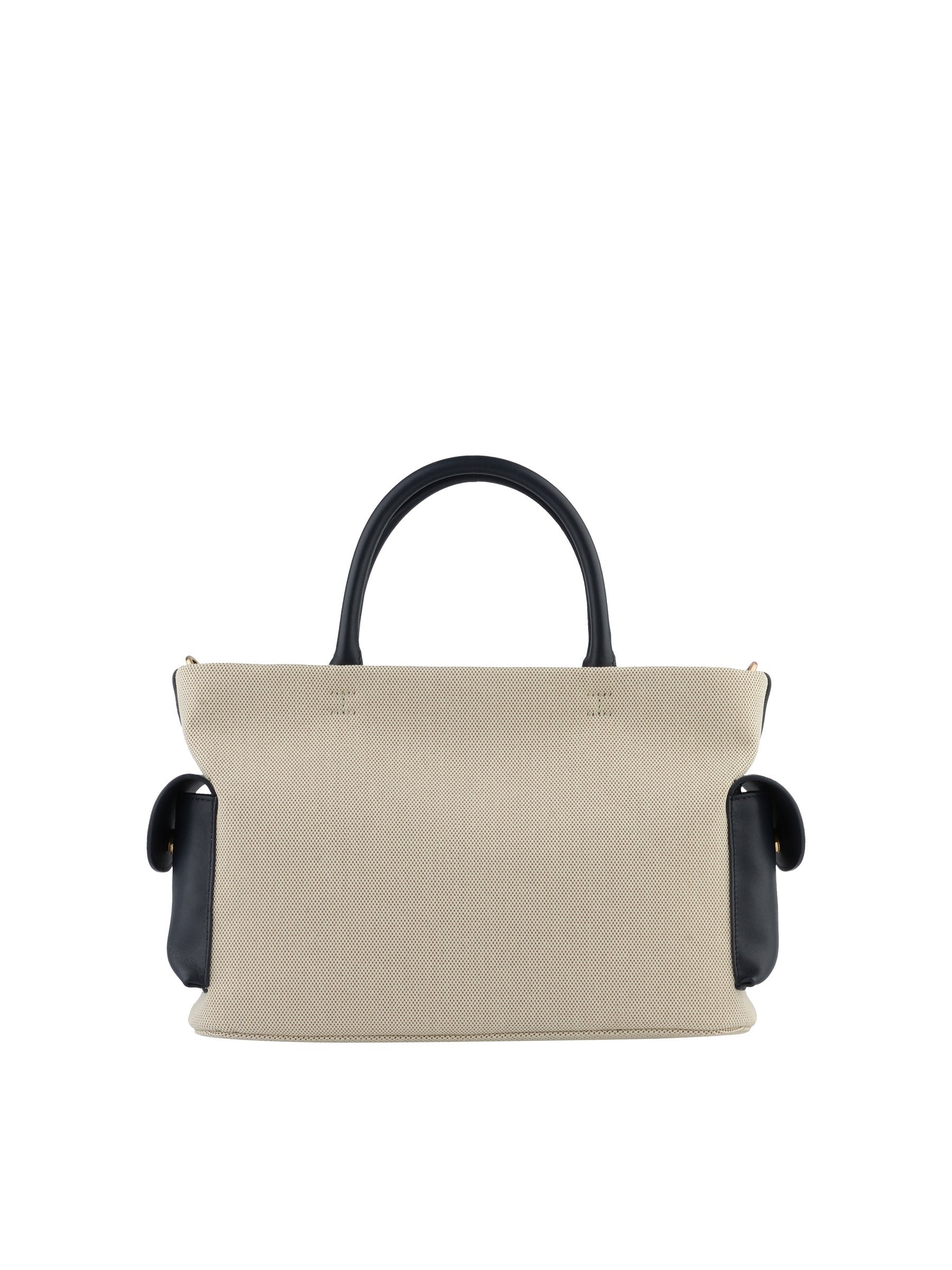 Calfskin leather handbag POURCHET Blue