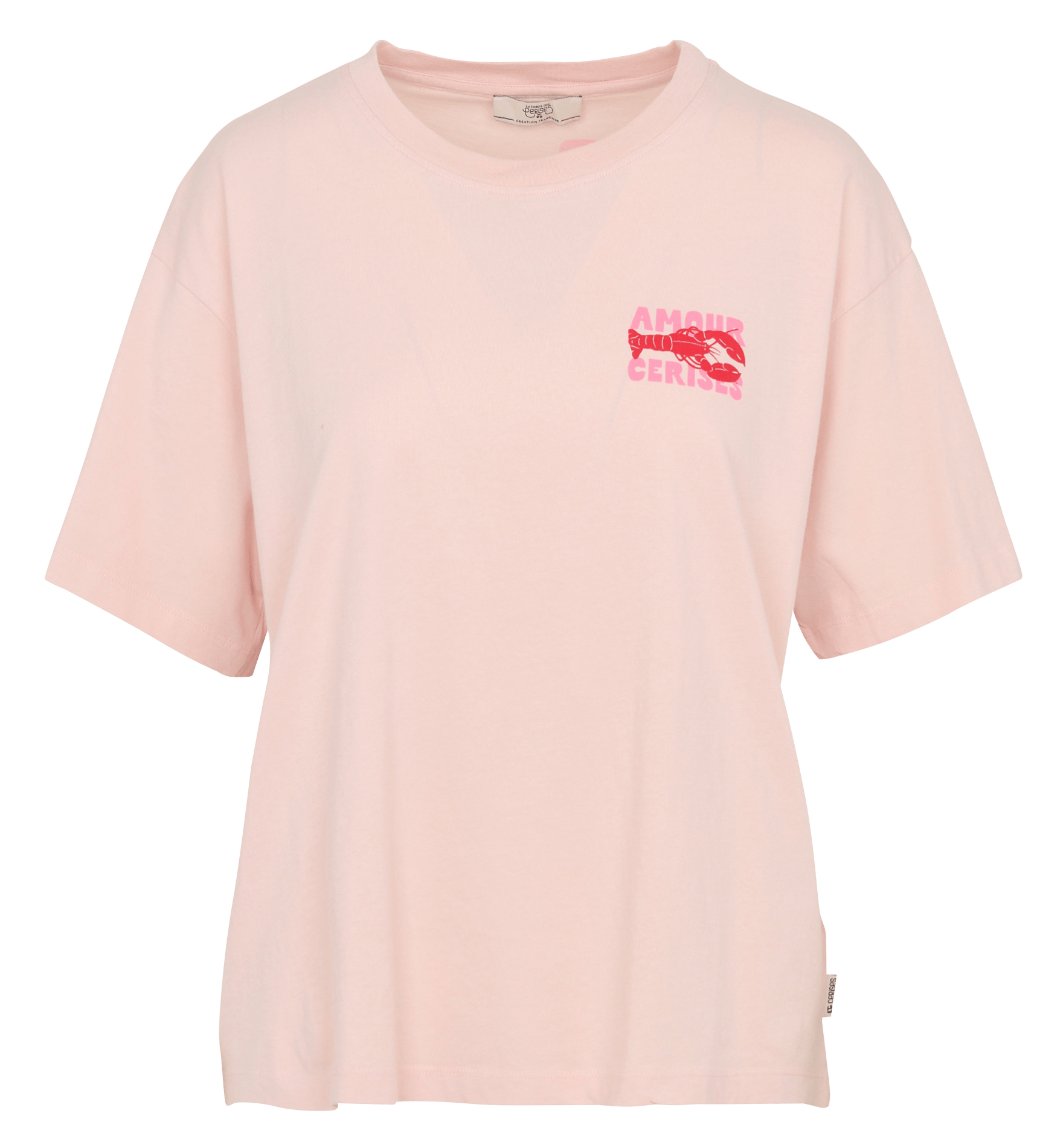 Tee-shirt oversize en coton LE TEMPS DES CERISES Rose