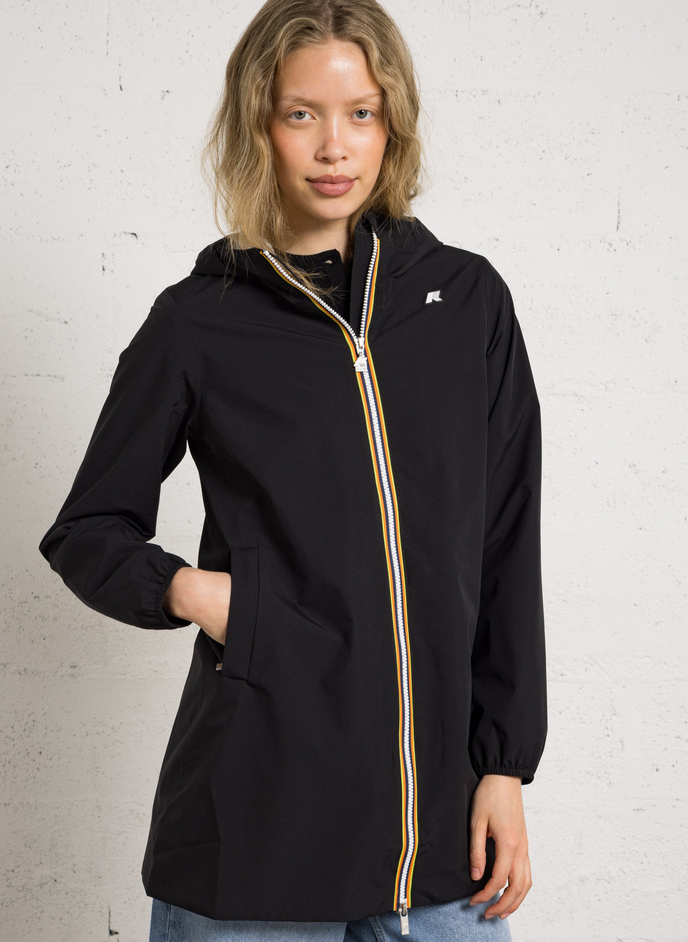 Regenjacke mit Stehkragen K-WAY Schwarz