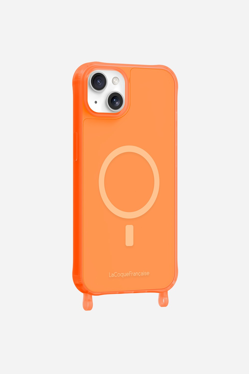 Magsafe phone case with rings for iPhone 15 plus LA COQUE FRANCAISE Orange