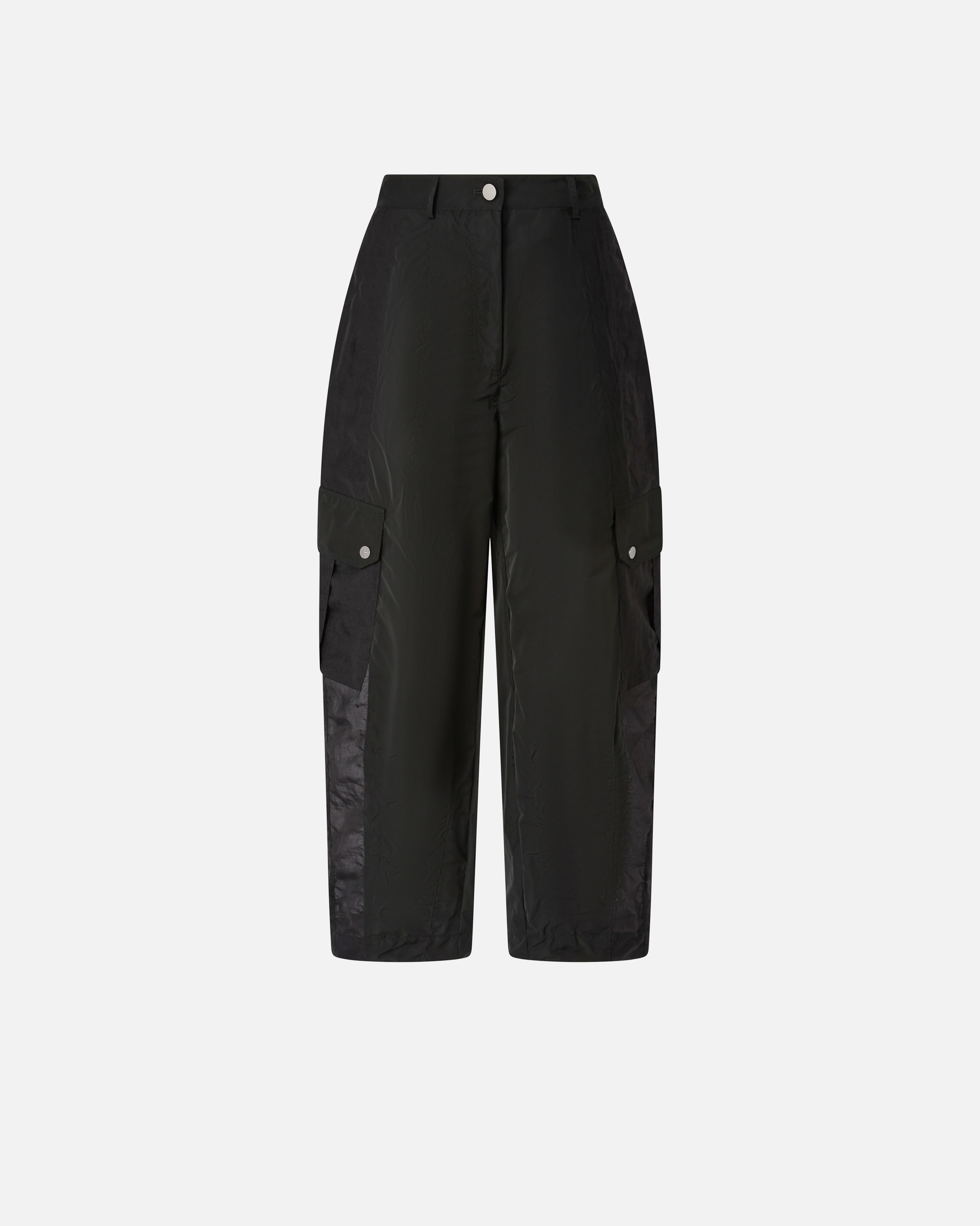 Pantalon workwear avec empiècements transparents PINKO Noir