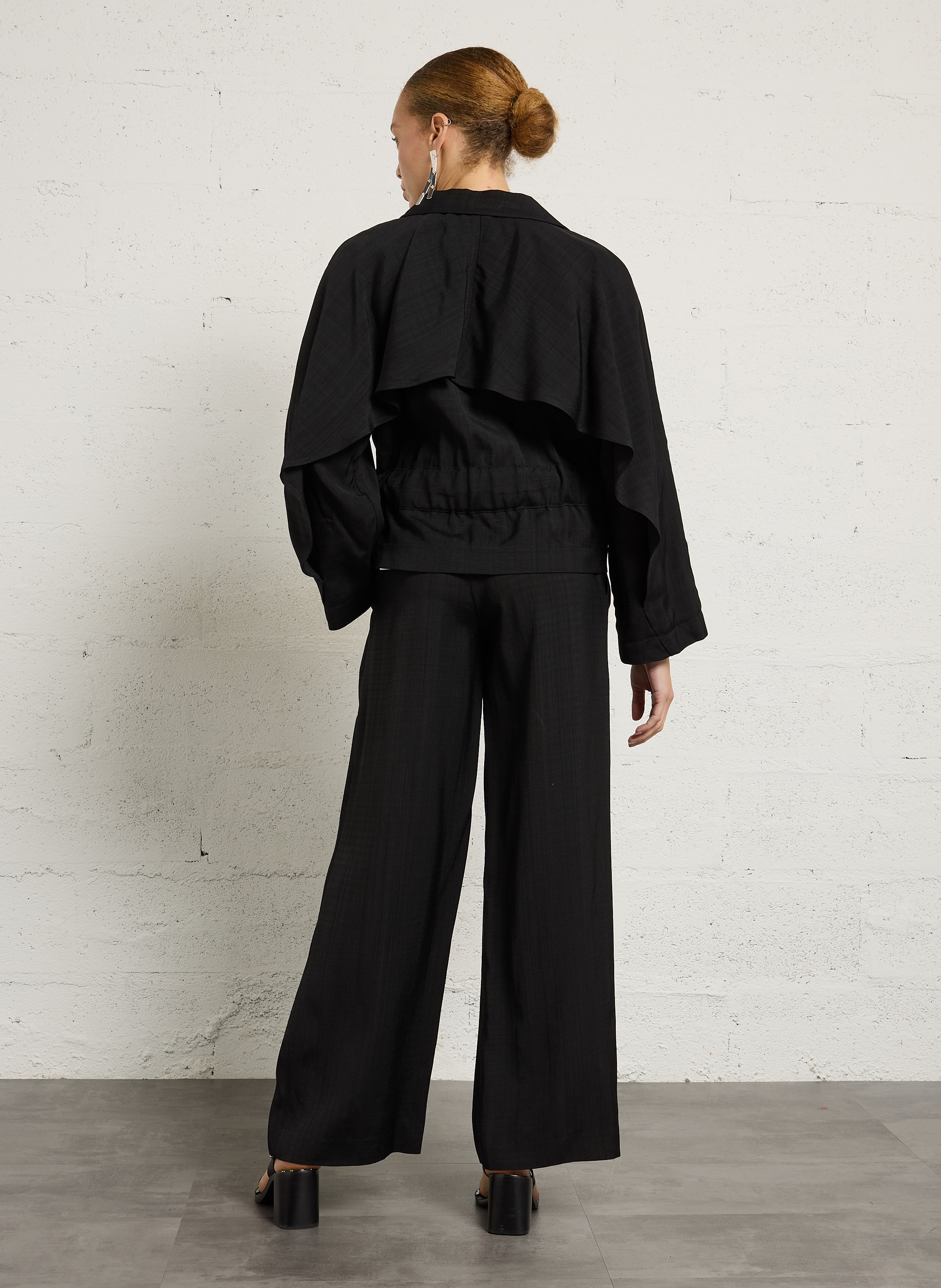 Rechte jas met klassieke kraag  MARGAUX LONNBERG Zwart