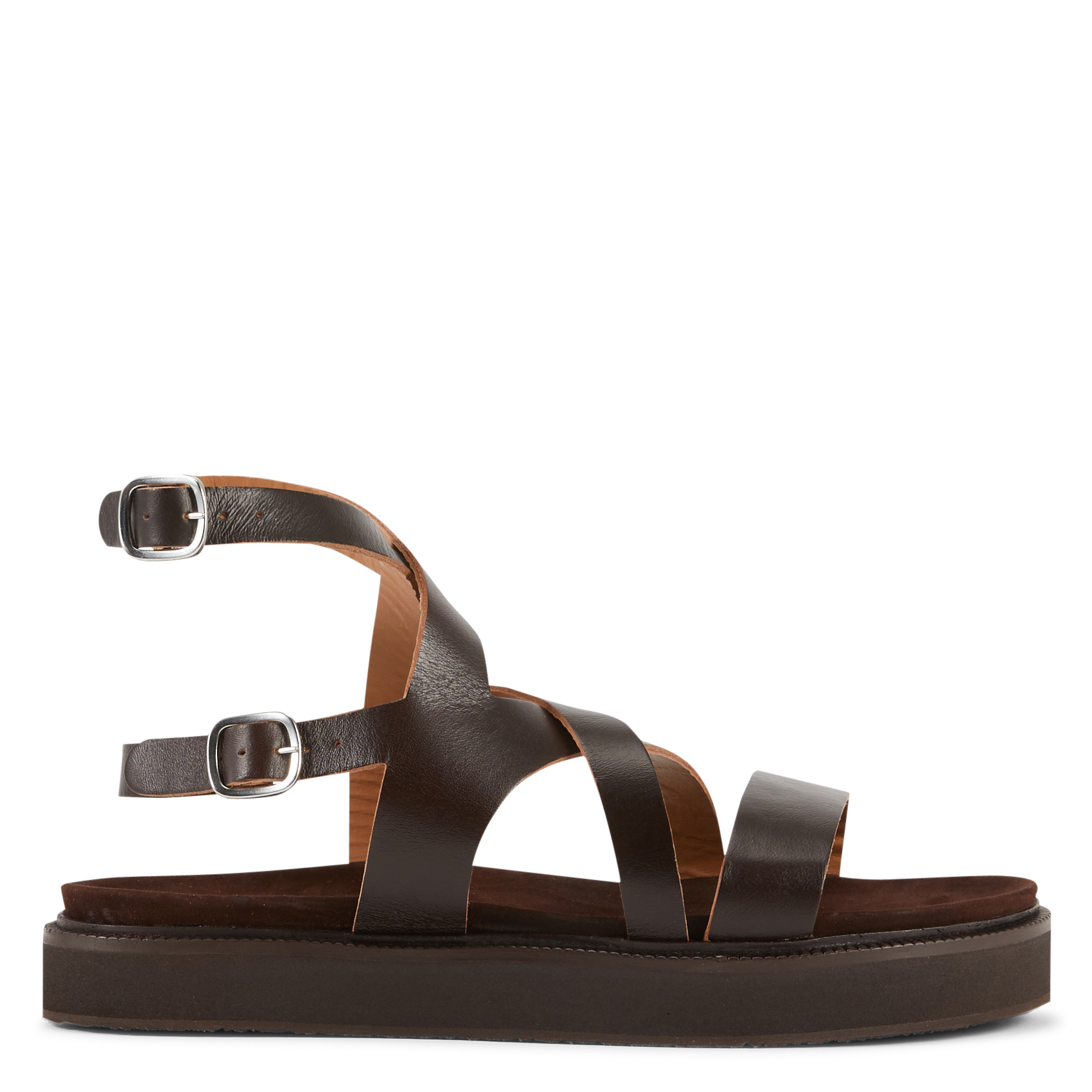 Sandales compensées en cuir MELLOW YELLOW