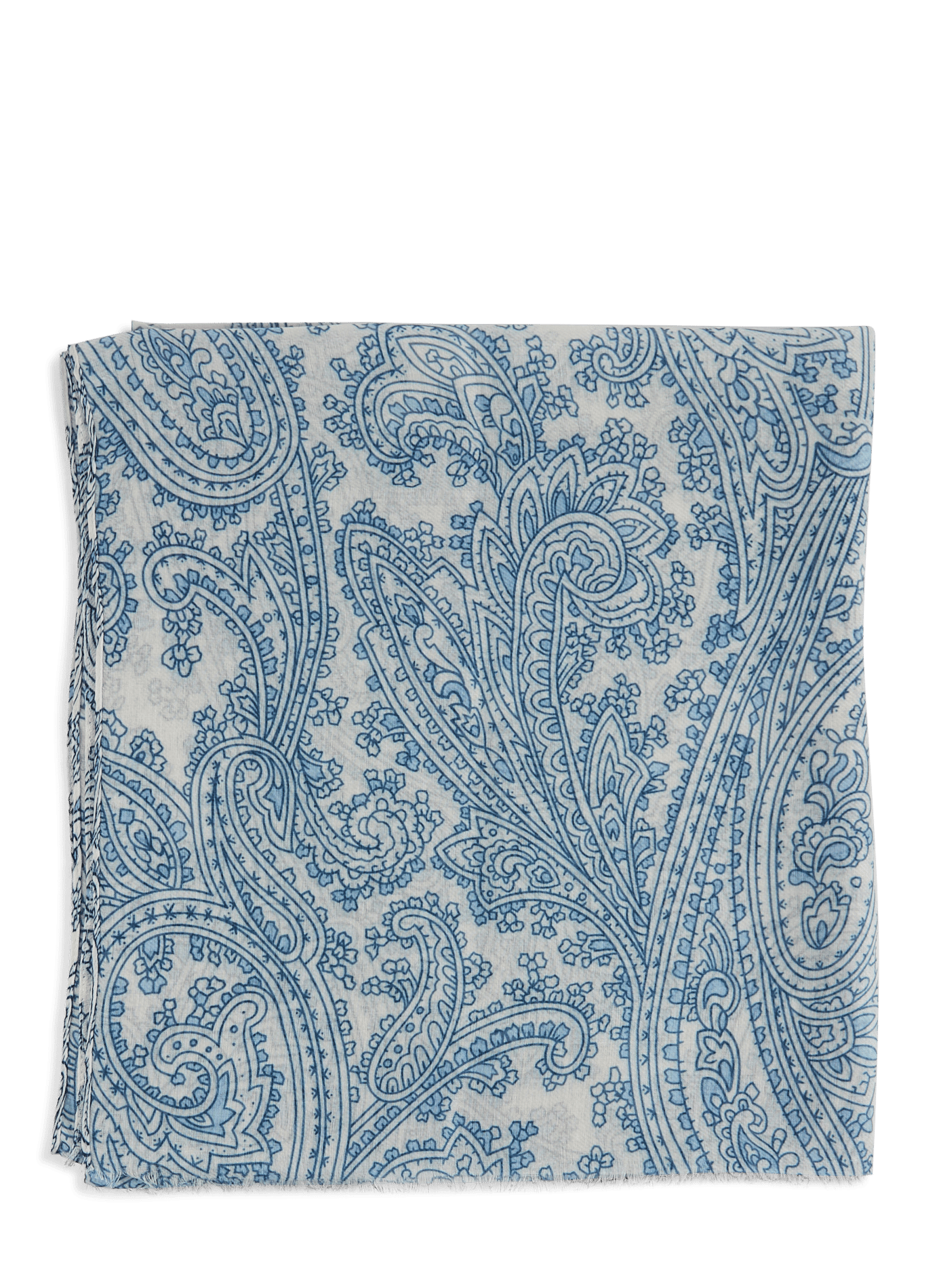 Printed scarf AU PRINTEMPS PARIS Blue