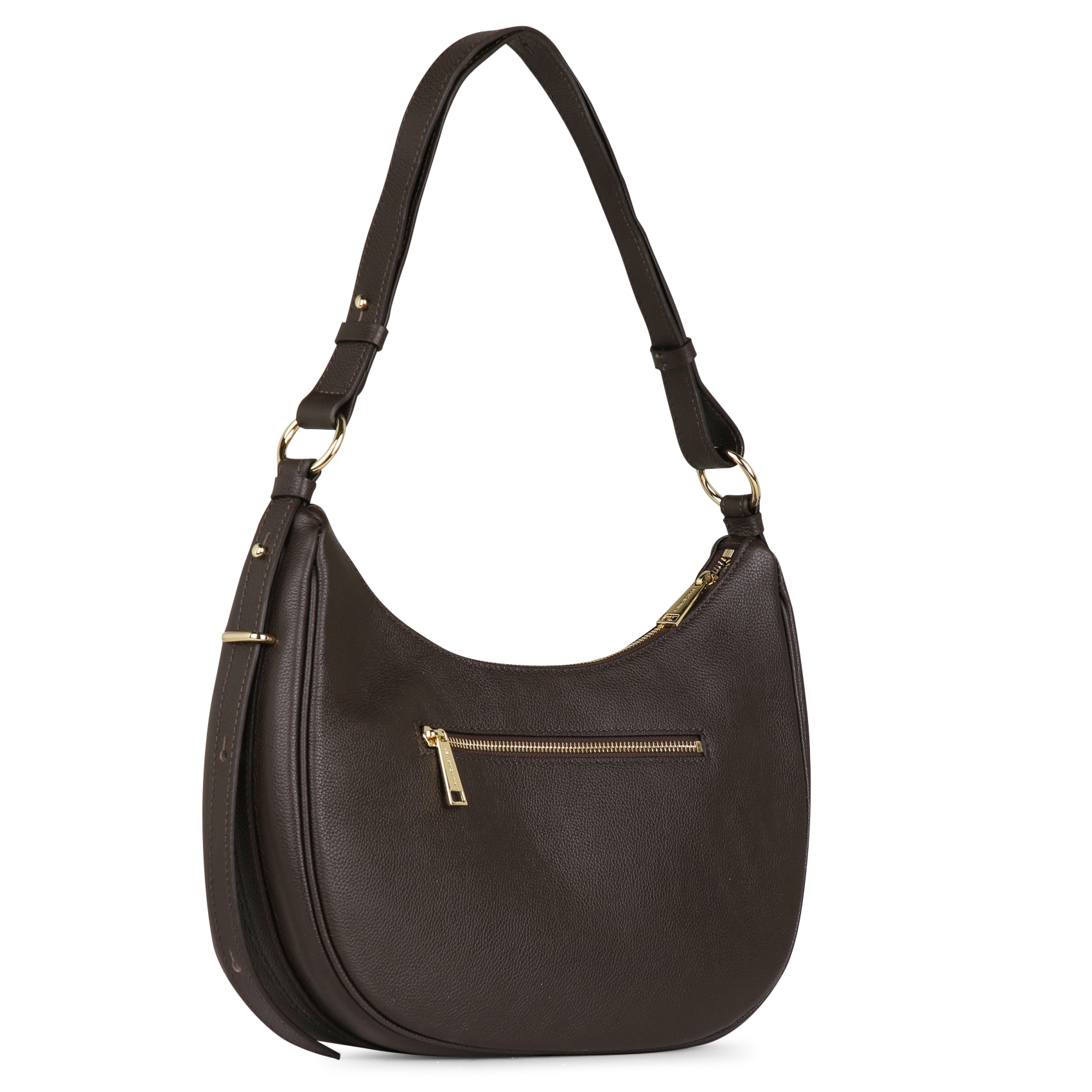 Leather messenger bag LANCASTER PARIS Brown
