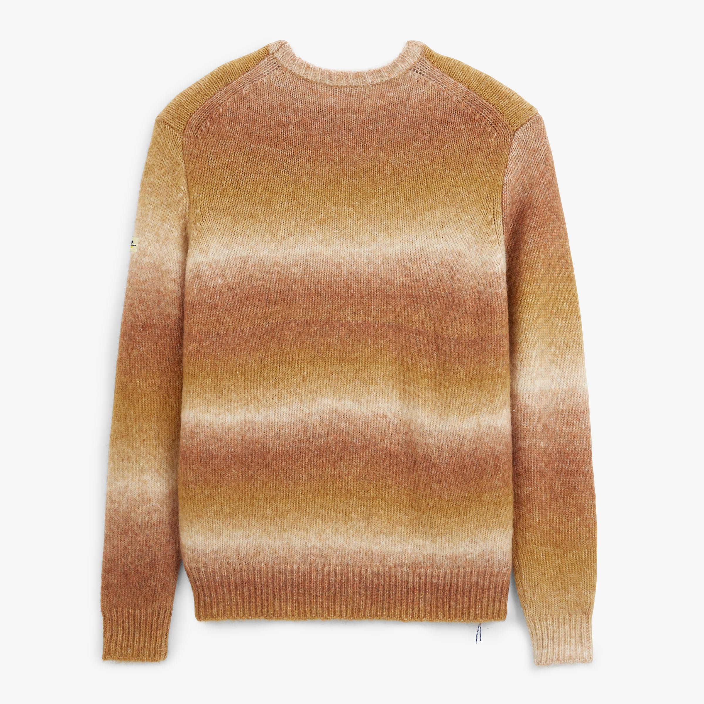 MERLIN caramel gradient crew-neck sweater sbplay SERGE BLANCO Brown