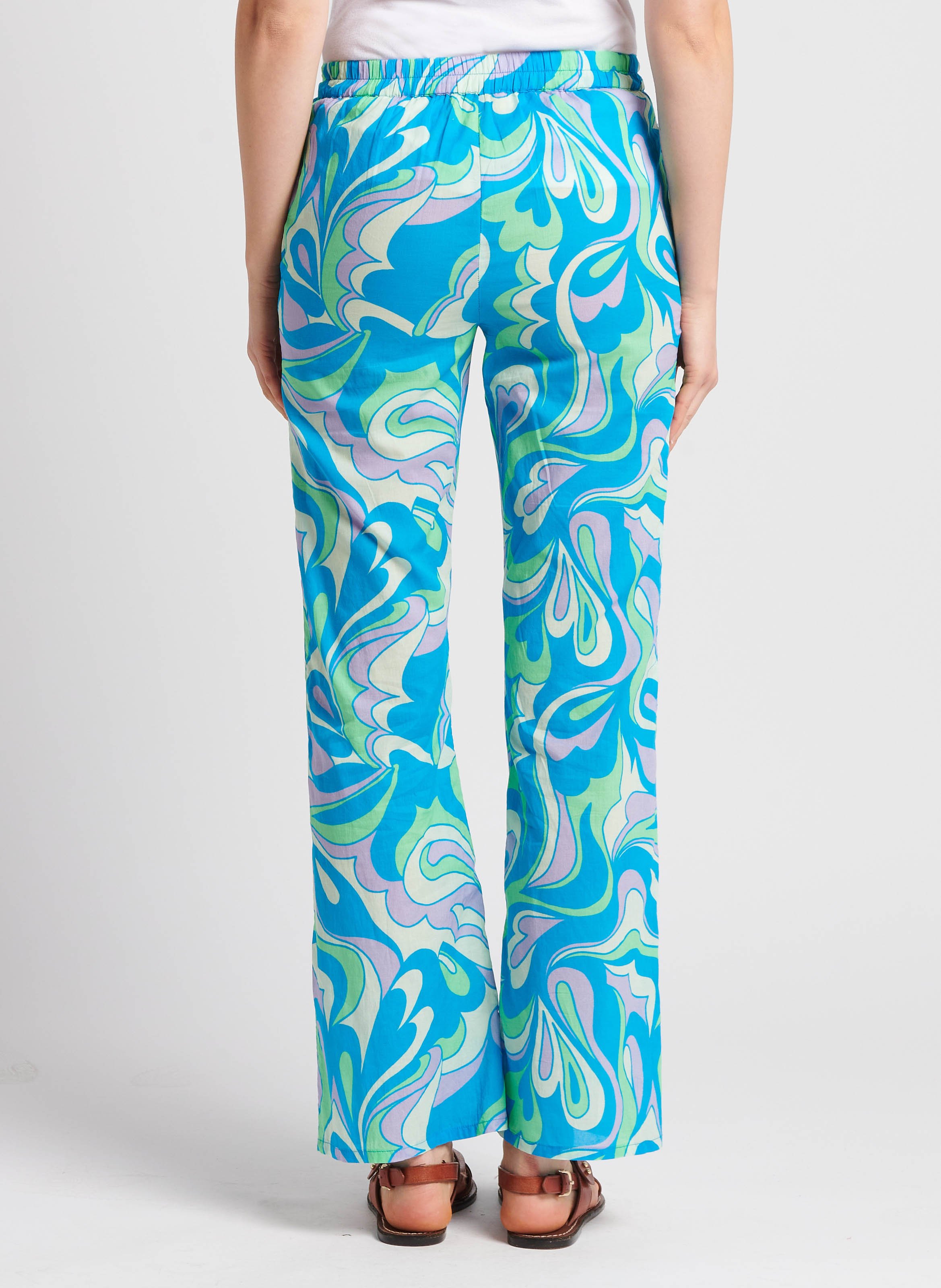 Straight-leg cotton pants V DE VINSTER Blue