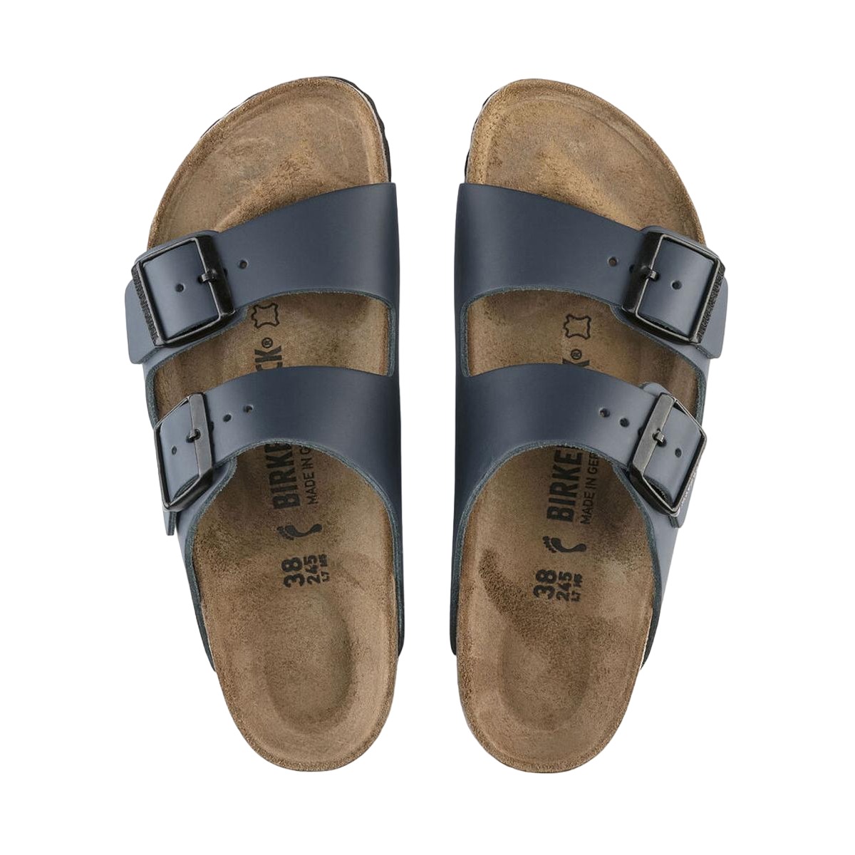 Faux leather sandals BIRKENSTOCK Blue