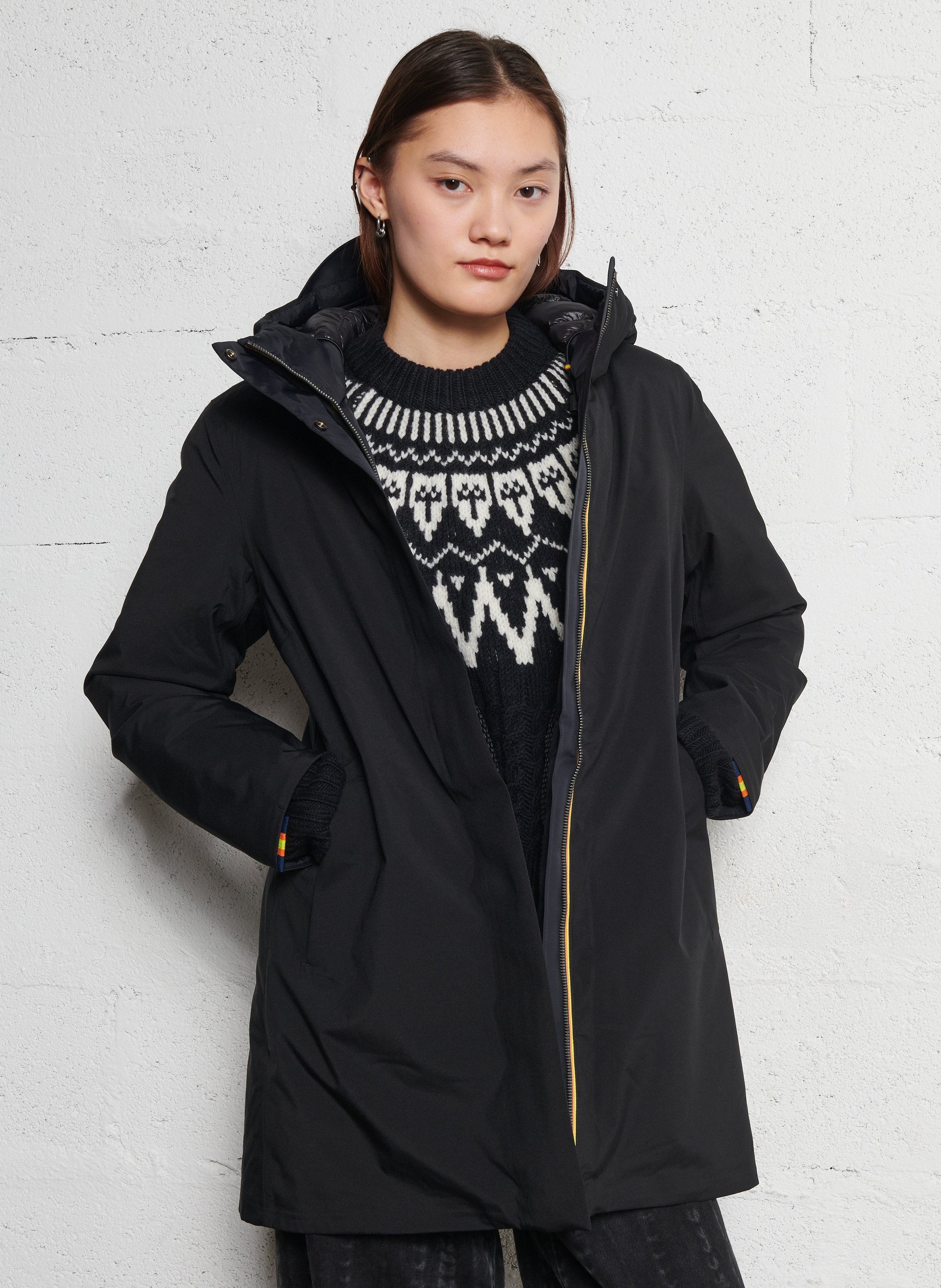 Fishtail - Gefütterter Parka K-WAY Schwarz