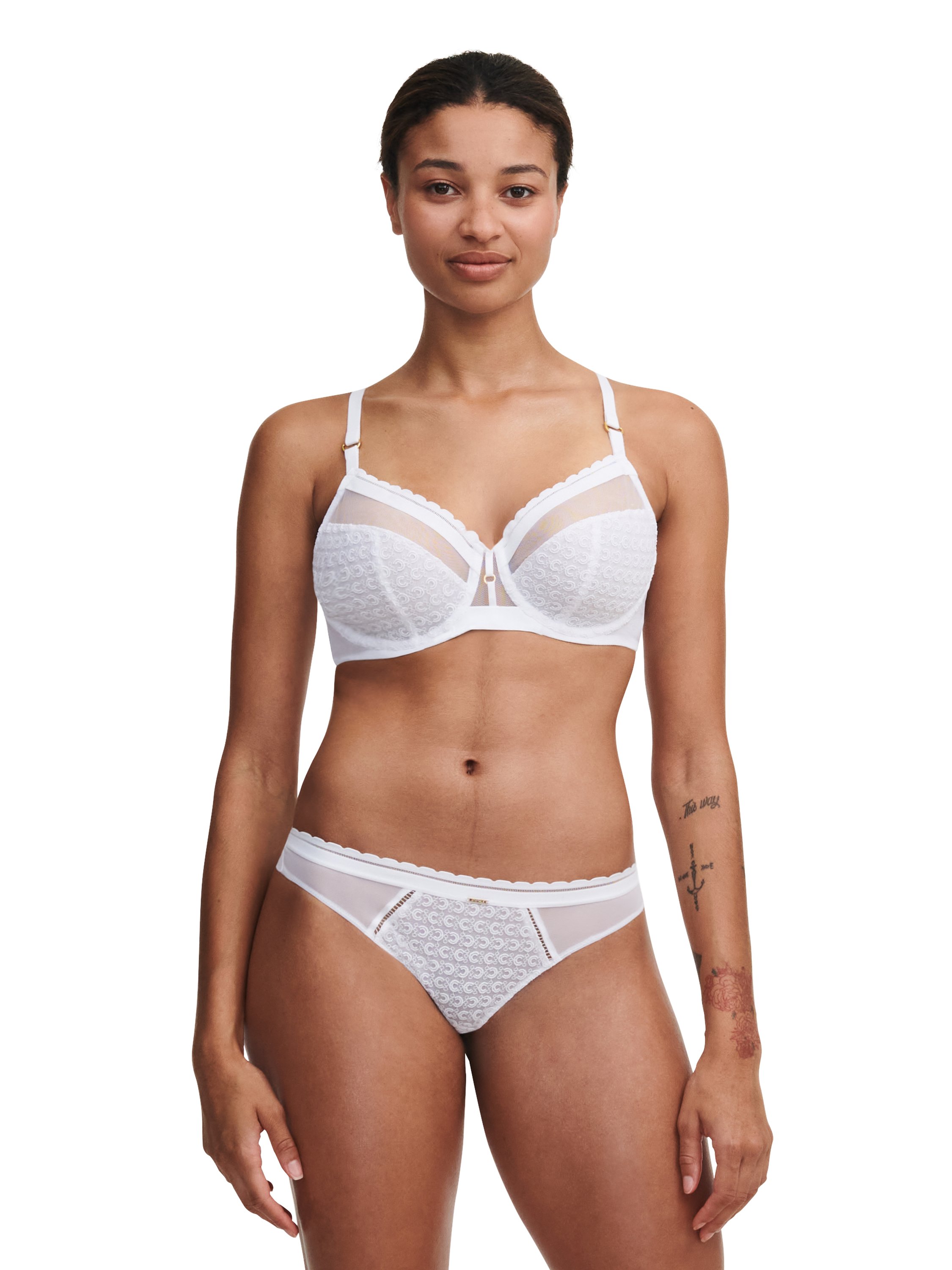 Full-cup bra CHANTELLE White