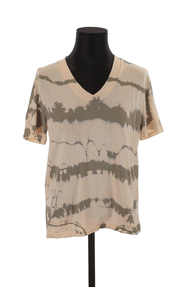 Cotton T-shirt CHLOE STORA - SECONDE MAIN Beige