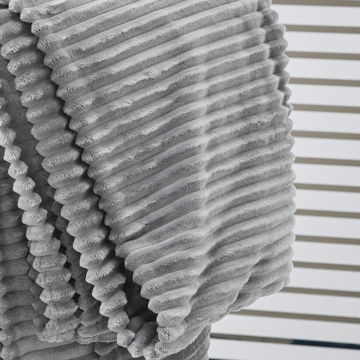 Plain ribbed throw TODAY LINGE DE MAISON Grey