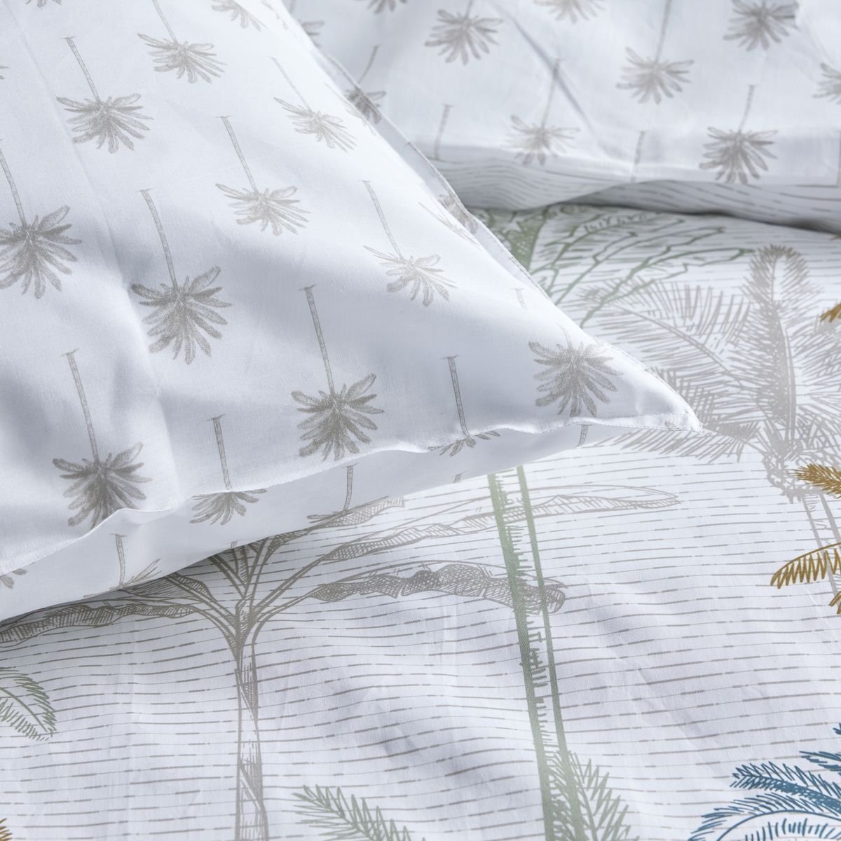 Printed cotton bed set TODAY LINGE DE MAISON White