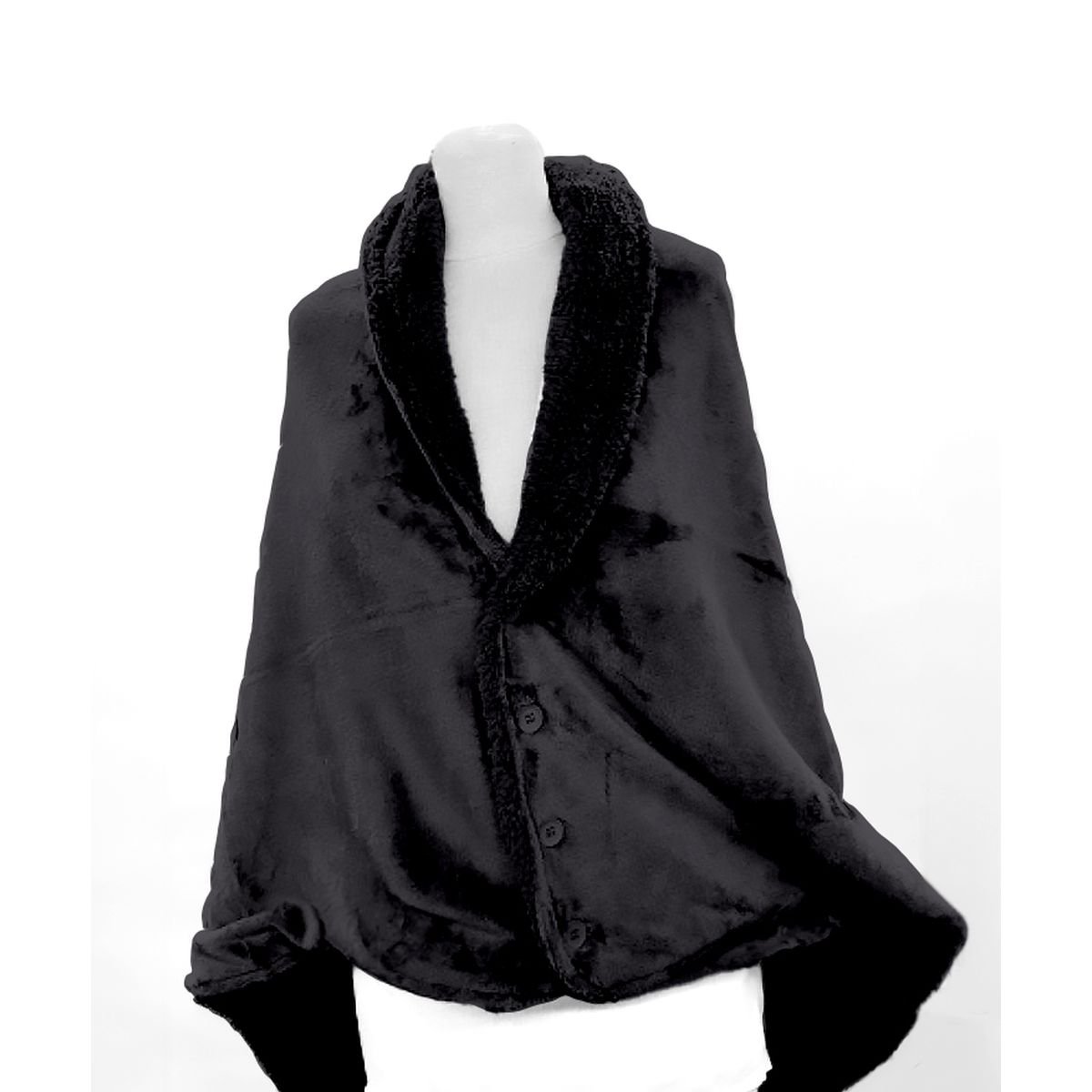 Plaid Poncho Cocoon TODAY LINGE DE MAISON Grey