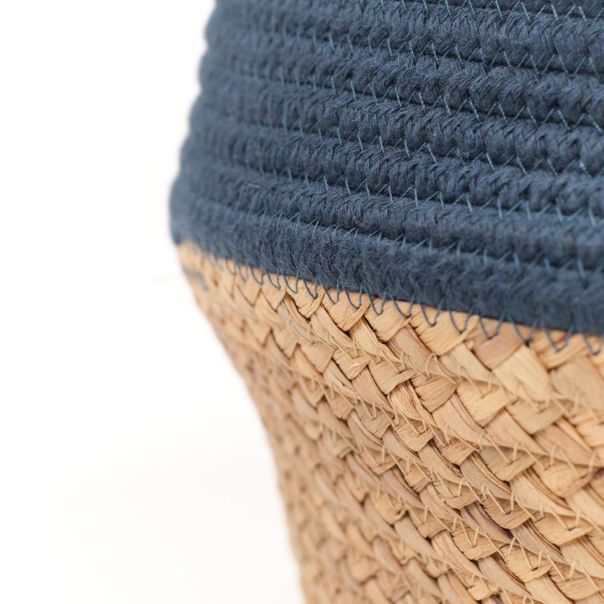 Round cotton basket FACTORY Blue