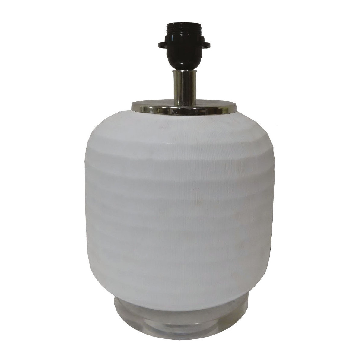 Pied de lampe hélène - petit modèle BLANC D'IVOIRE Blanc