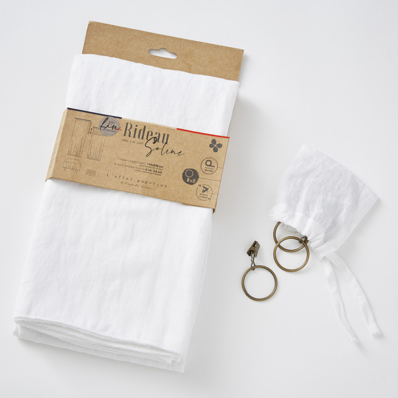 Blackout and Thermal Curtains L'EFFET PAPILLON White