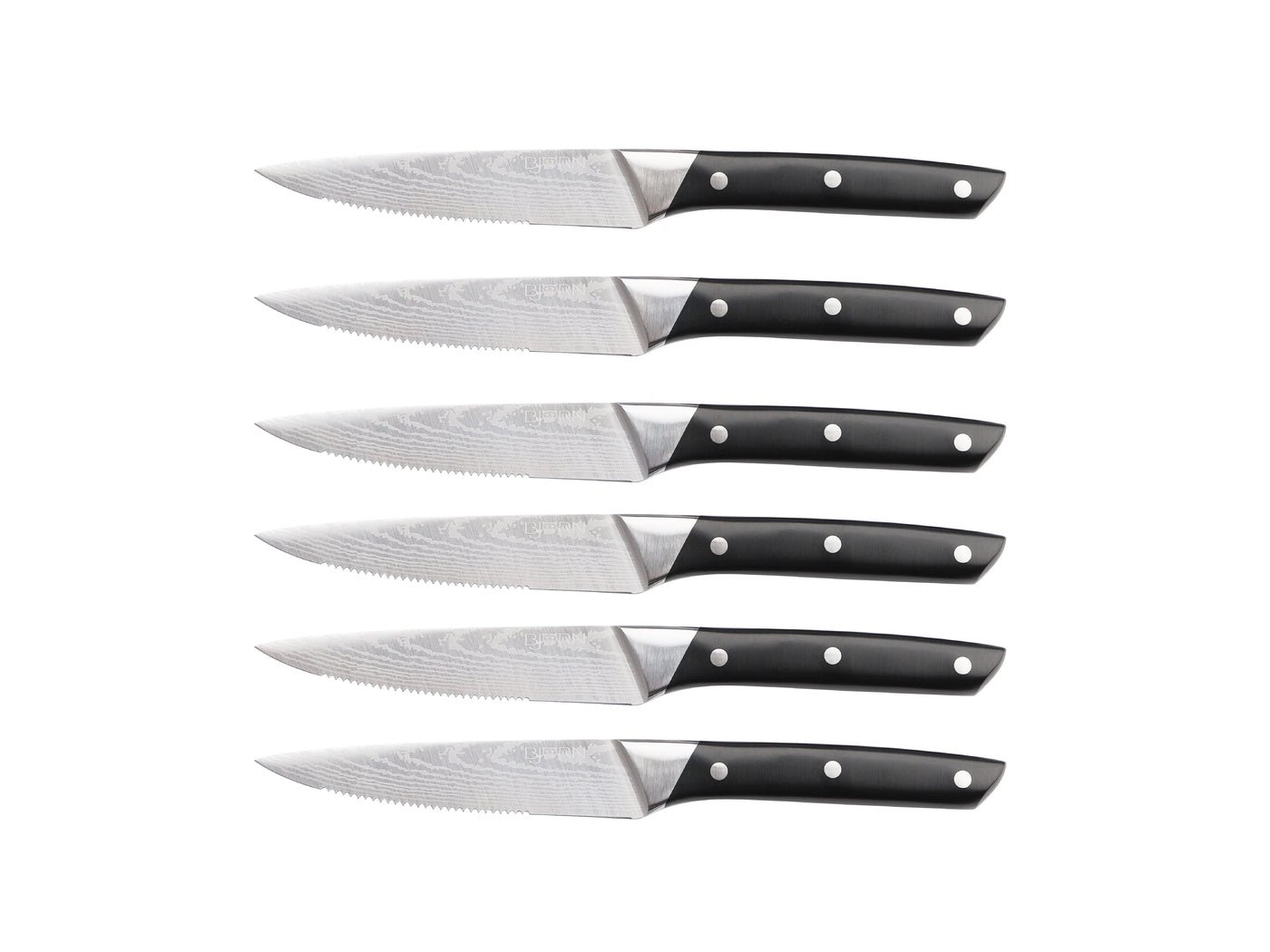 Erling Steak Knives - 6 pieces BJORN Black