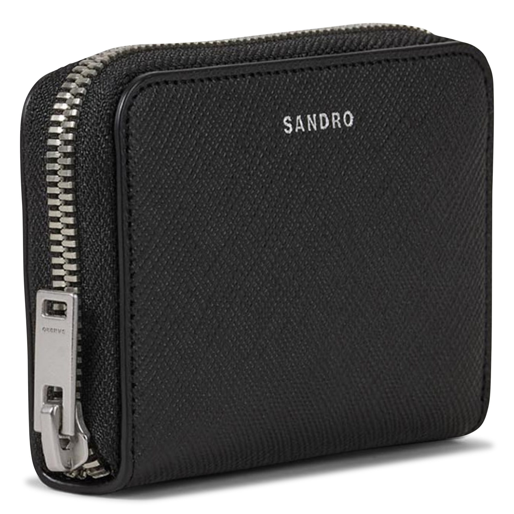 Porte-monnaie zippé SANDRO Noir