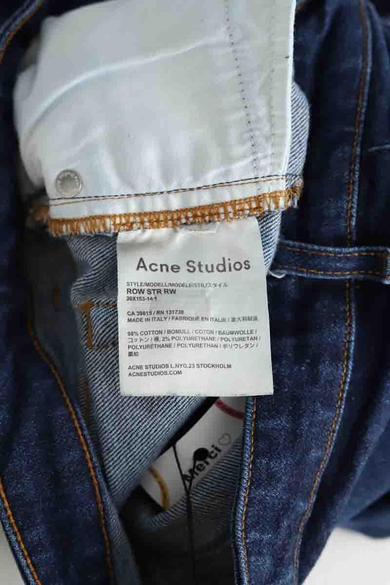 Cotton skinny jeans ACNE STUDIOS - Seconde Main Blue
