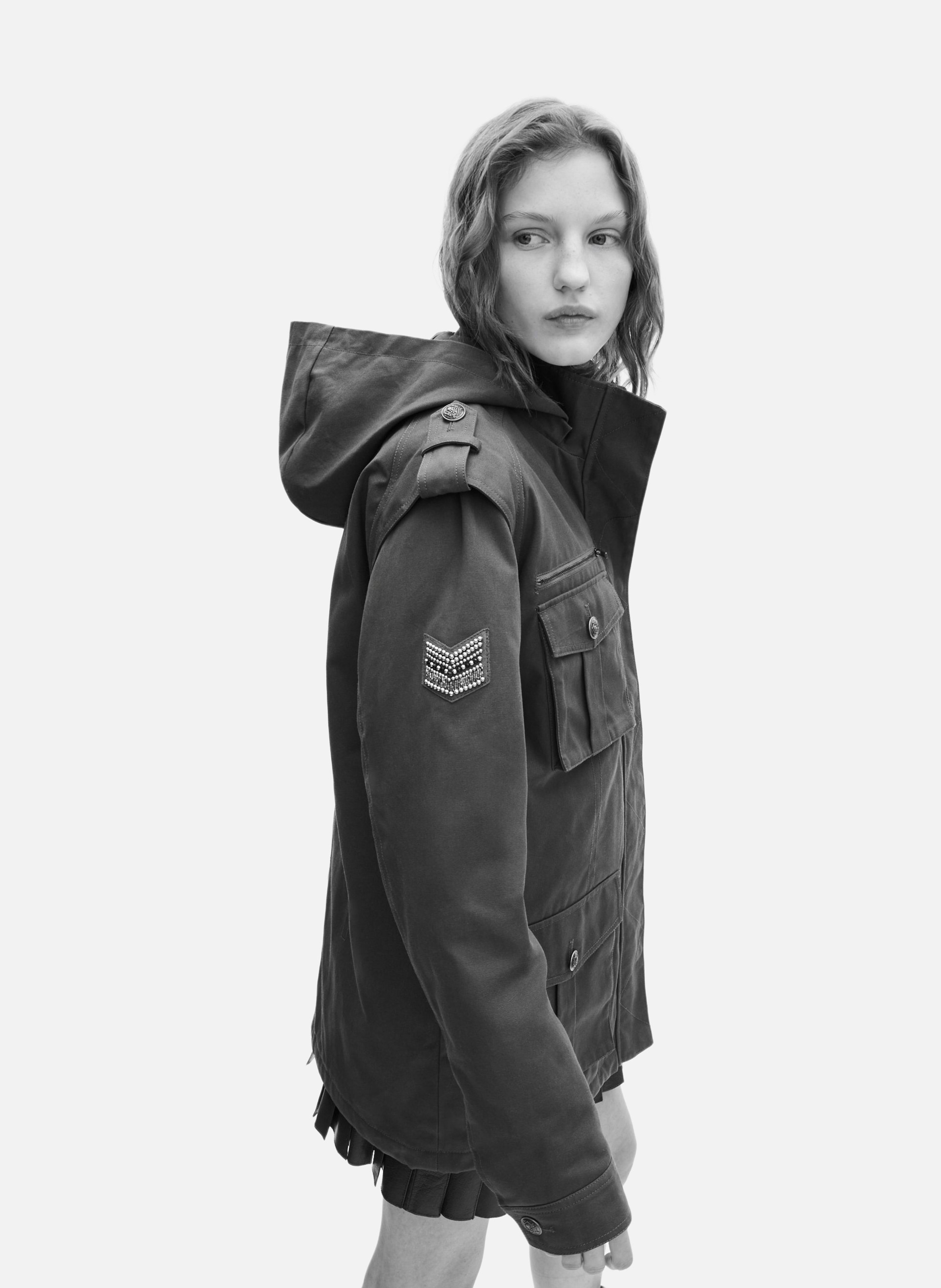 Hooded jacket THE KOOPLES Green