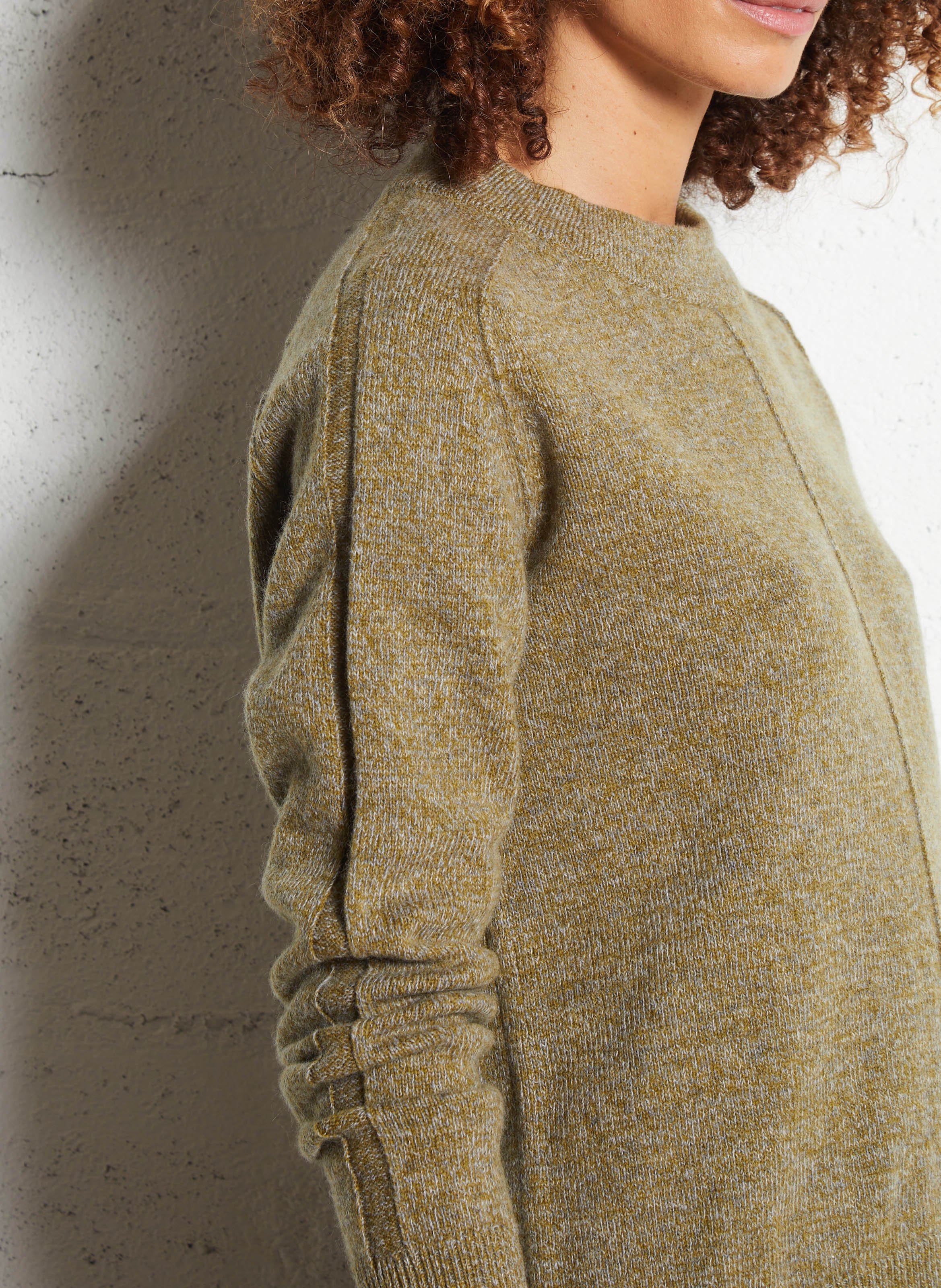 Pull col rond en laine MAISON 123 Vert